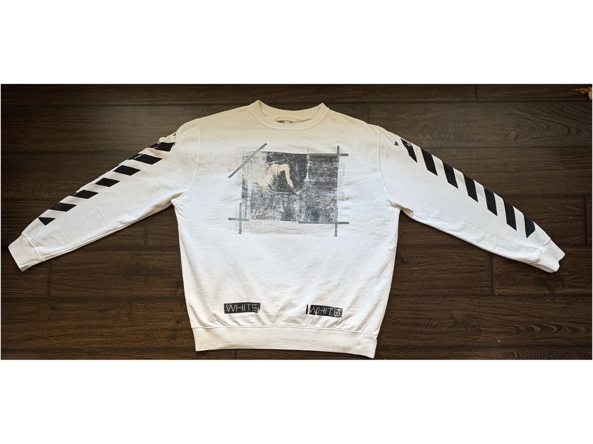 Off-White Off-White Caravaggio “Annunciation” Sweatshirt – White (XL) Size US XL / EU 56 / 4 - 1 Thumbnail