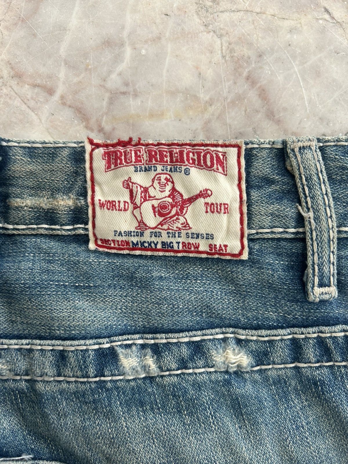 True Religion True Religion Distress Vintage Denim USA Size 28" / US 6 / IT 42 - 10 Thumbnail