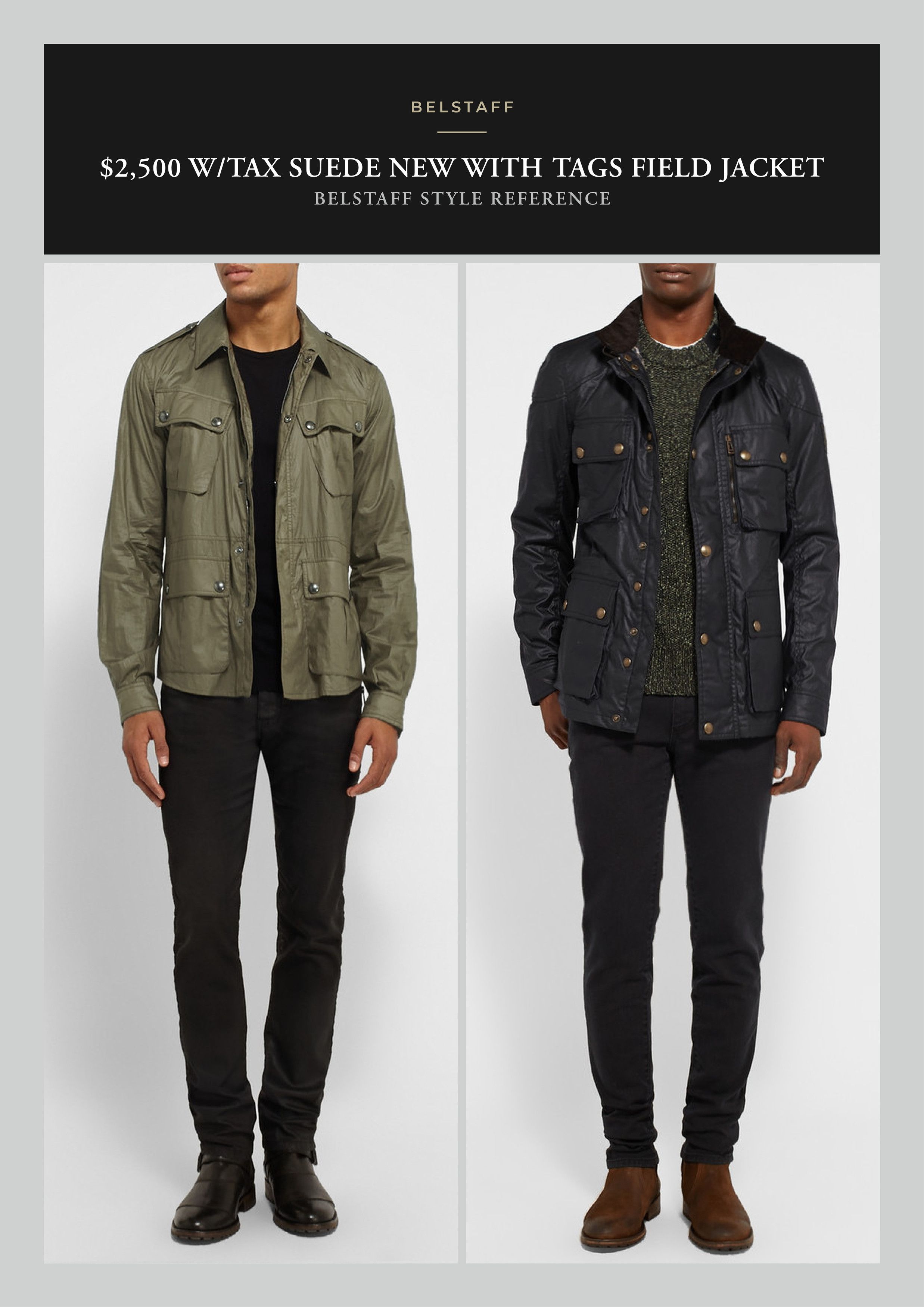 Belstaff Coveted, Badass New $2,500 BELSTAFF Beige Suede Field Jacket Size US M / EU 48-50 / 2 - 9 Thumbnail