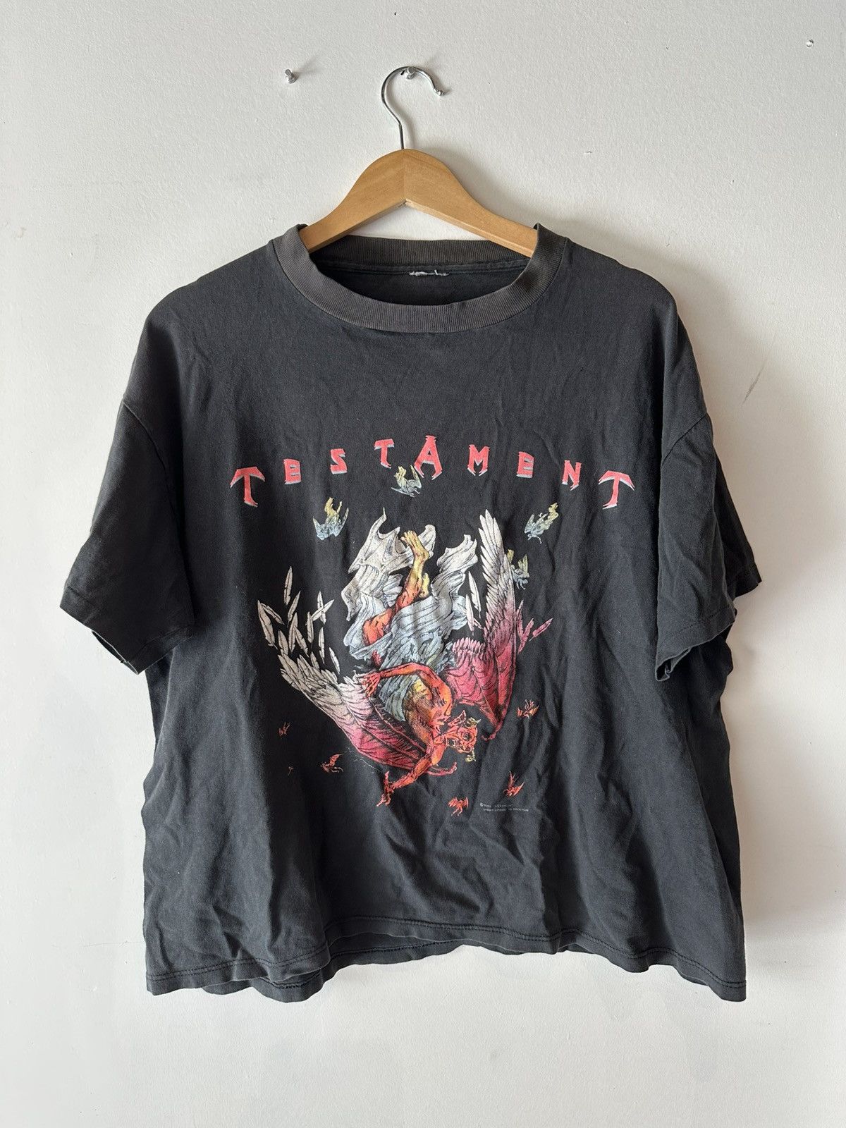 Vintage Vintage Testameny rock band tee t-shirt rock&roll fits M Size US M / EU 48-50 / 2 - 1 Thumbnail