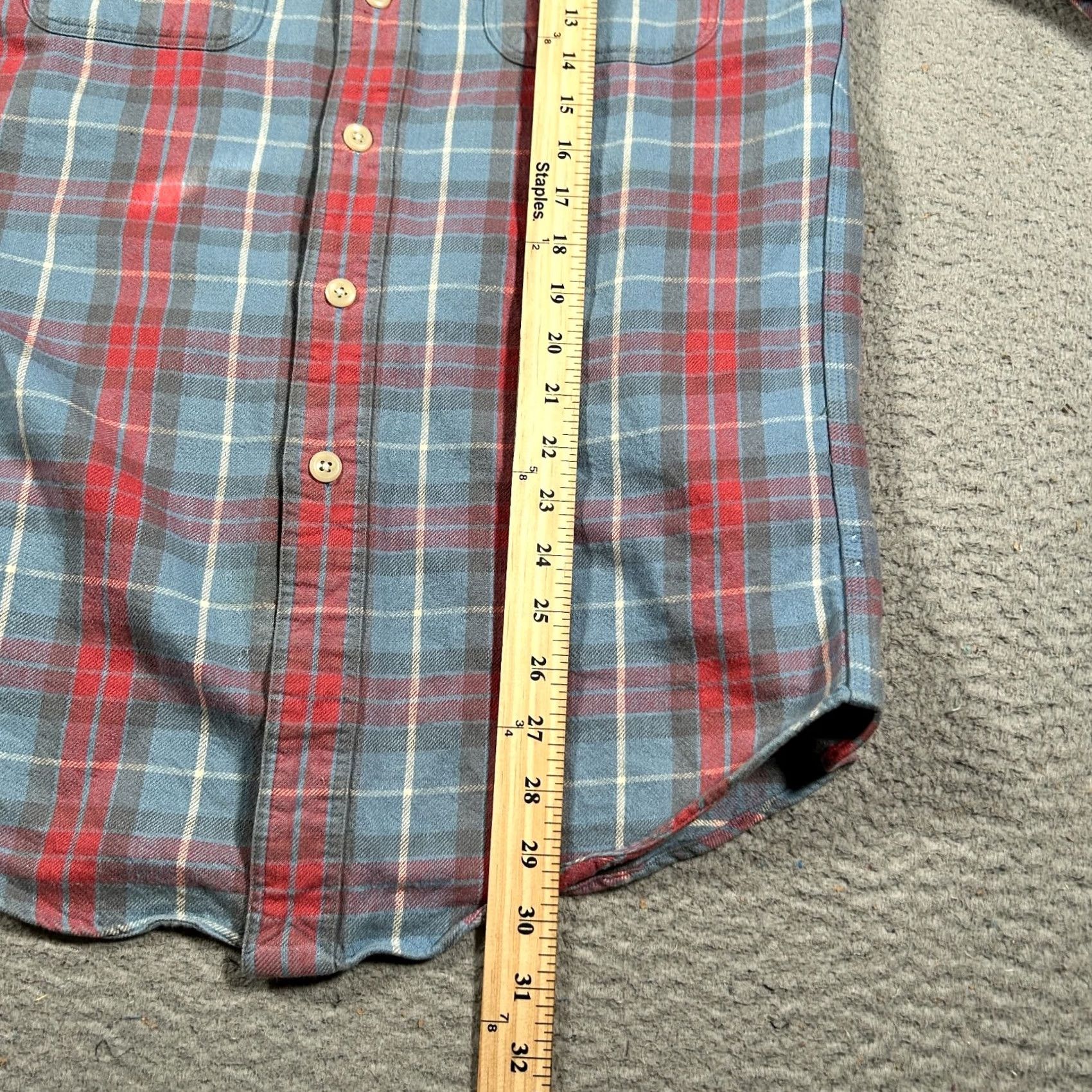 Polo Ralph Lauren Polo Ralph Lauren Shirt Men Small Plaid Flannel Lightweight Work Double Pocket Shirt Size US S / EU 44-46 / 1 - 5 Thumbnail