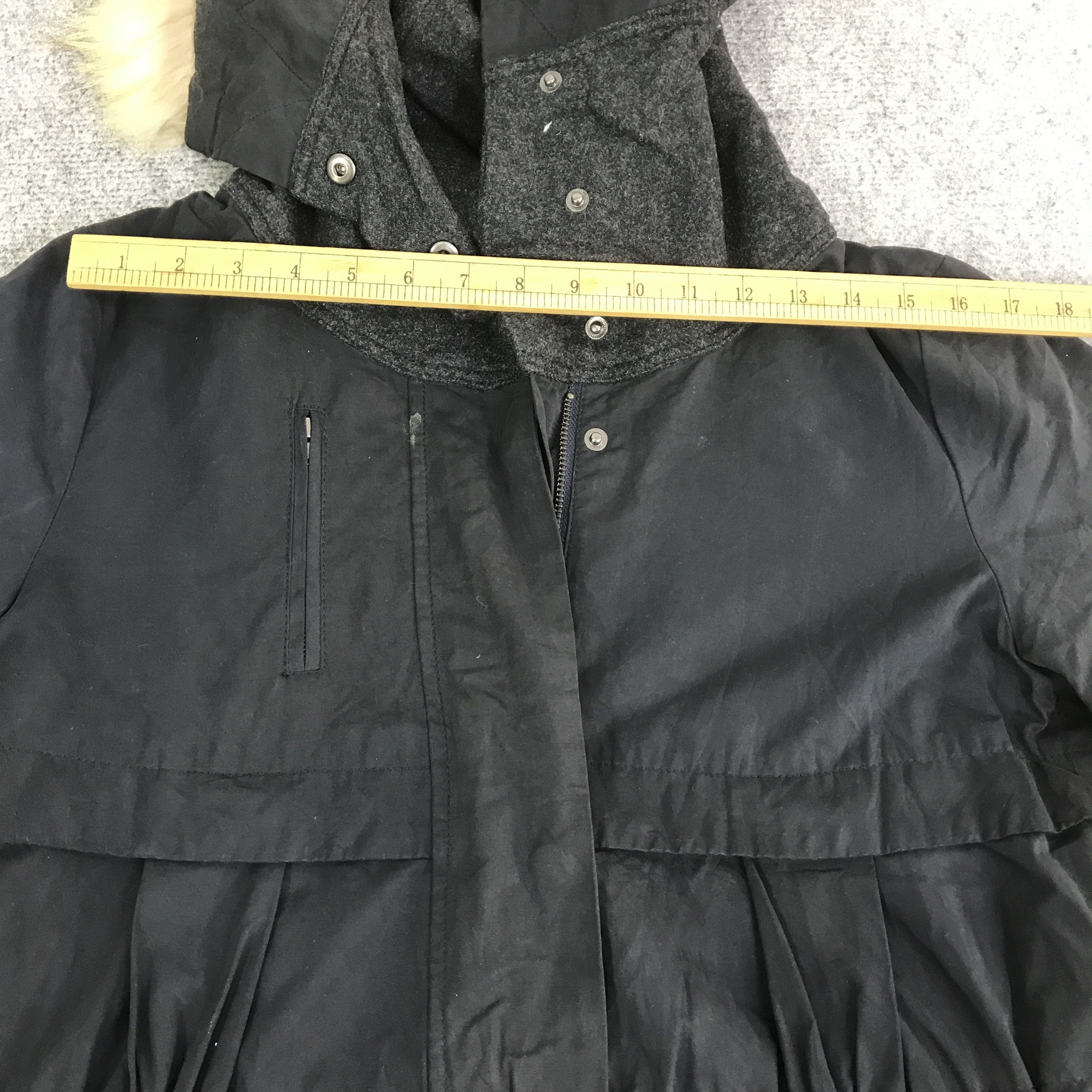Japanese Brand MAX&CO FUR HOODIE WOMAN JACKET K123B2 Size US L / EU 52-54 / 3 - 2 Thumbnail