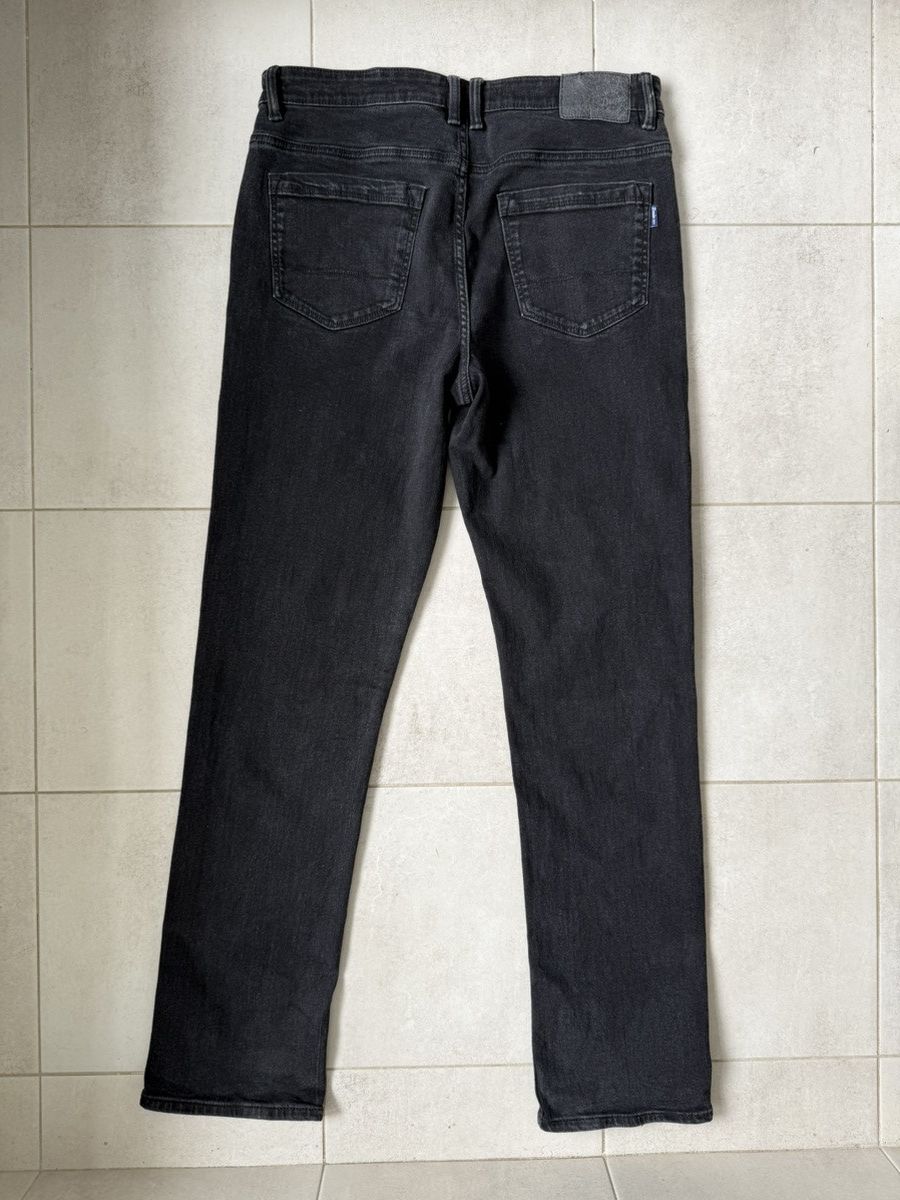 Other Black Straight Leg Jeans Size US 34 / EU 50 - 2 Thumbnail