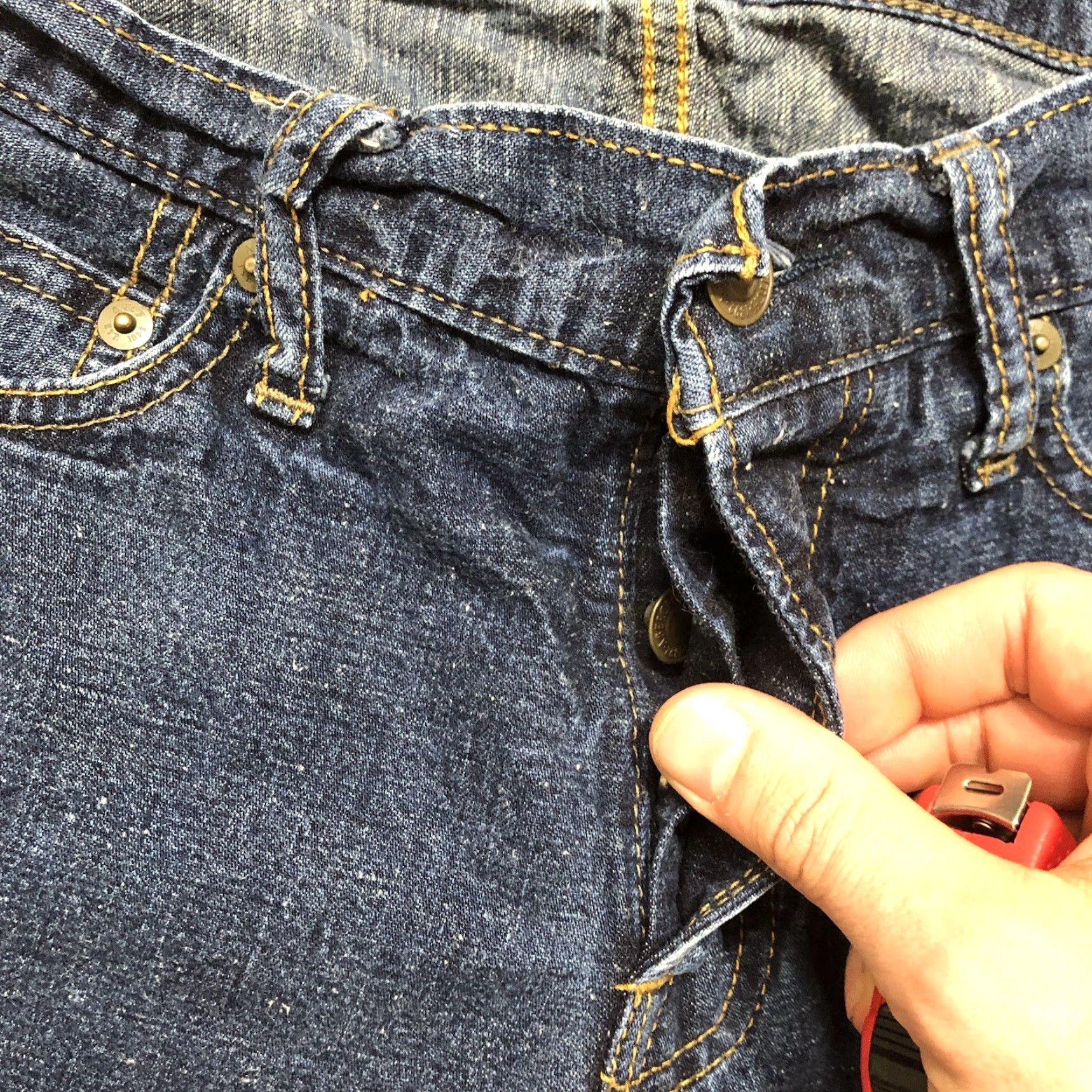 Abercrombie & Fitch Abercrombie & Fitch Jeans Selvedge Straight Japanese Denim 5-Pocket Button Blue 90s Mens 30x32 Vintage No Size US 30 / EU 46 - 5 Thumbnail