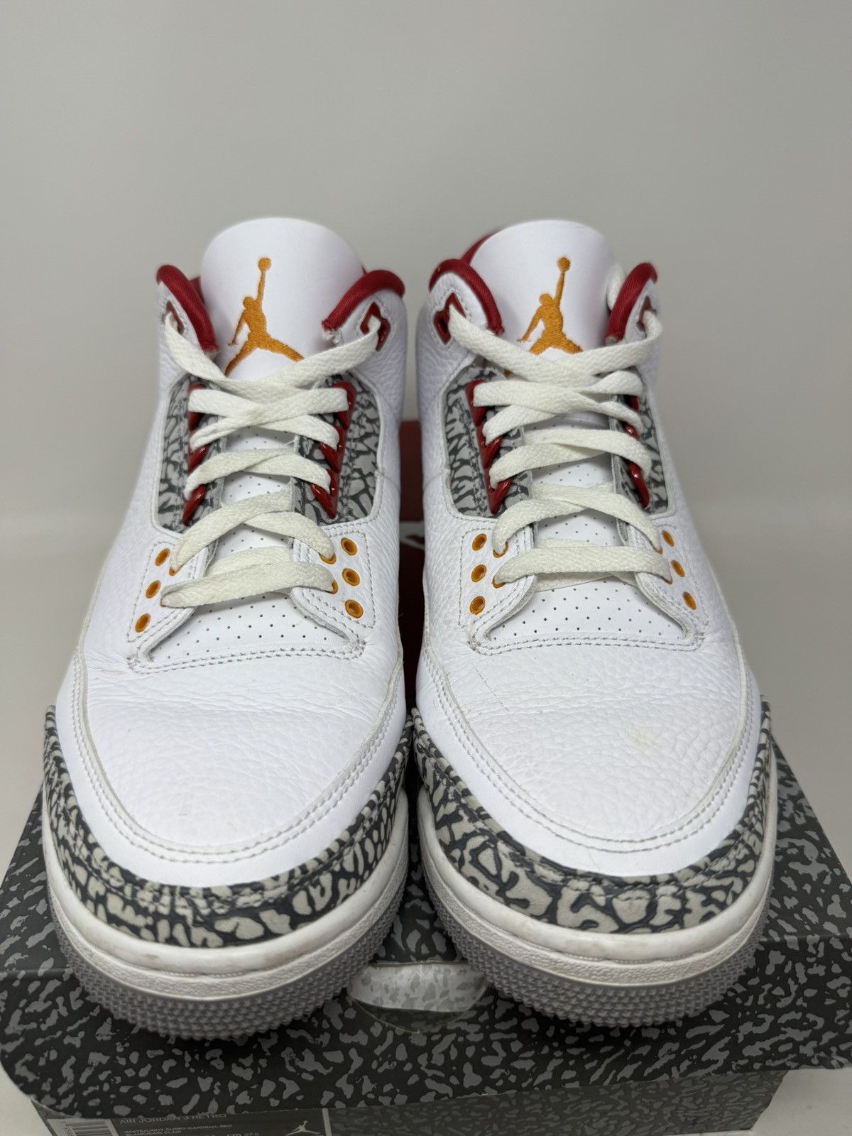 Jordan Brand Nike Air Jordan 3 Retro Cardinal Red Size US 9.5 / EU 42-43 - 4 Thumbnail