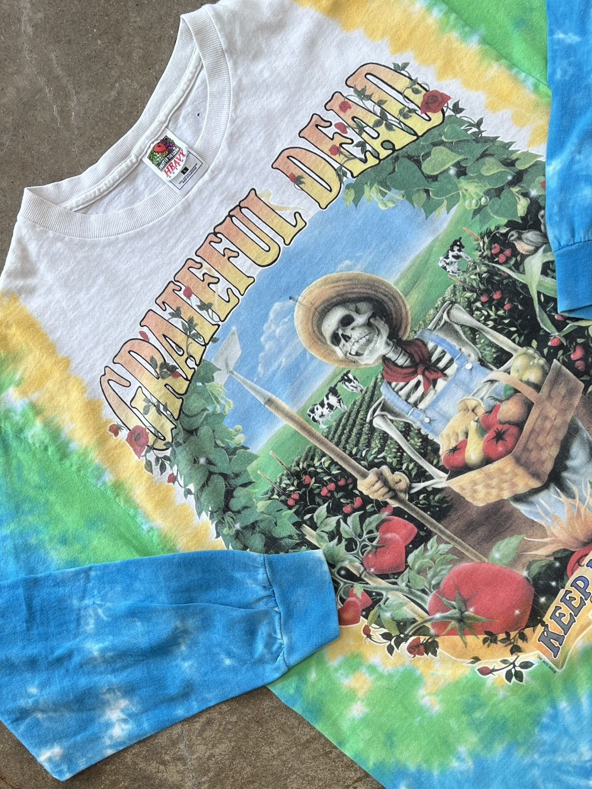 Band Tees Vintage 1998 Grateful Dead Keep It Green Raddish LS Large Size US L / EU 52-54 / 3 - 1 Thumbnail