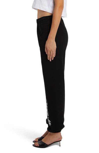 Off-White o1mle0425 Painter Logo Cuffed Sweatpant in Black Size 26" / US 2 / IT 38 - 3 Thumbnail