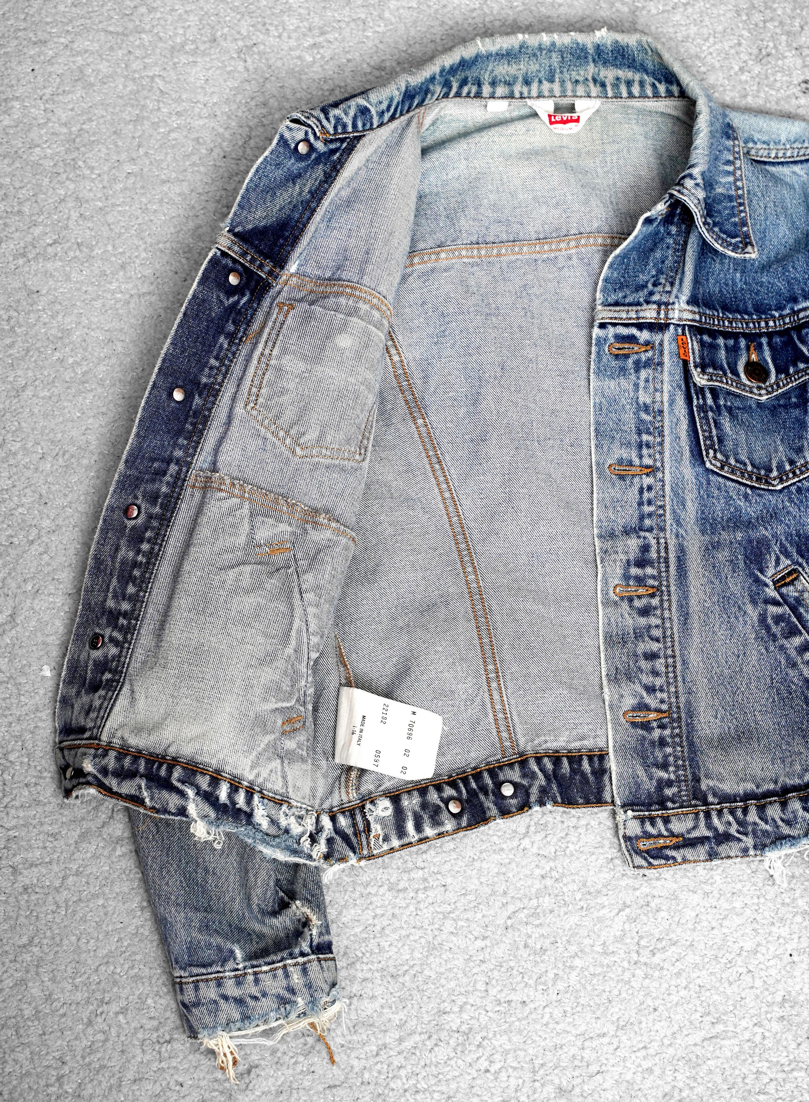 Levi's Vintage Clothing Levi’s Orange Tab Denim Jacket Made in Italy Vintage 1997 Size M / US 6-8 / IT 42-44 - 4 Thumbnail