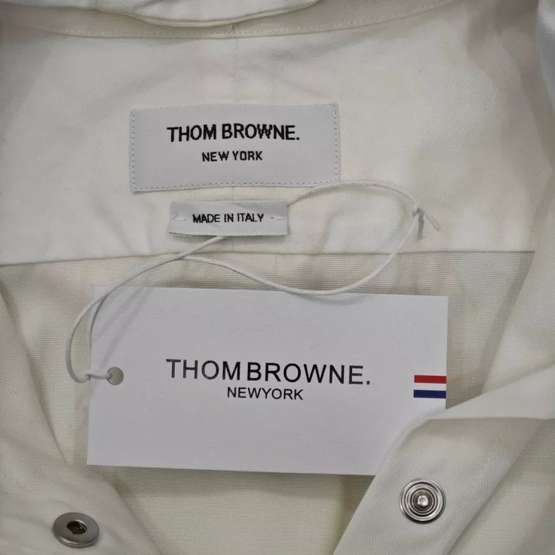 Thom Browne Thom Browne Size 38 The latest white nylon windbreaker jac Size US XXS / EU 40 - 3 Thumbnail