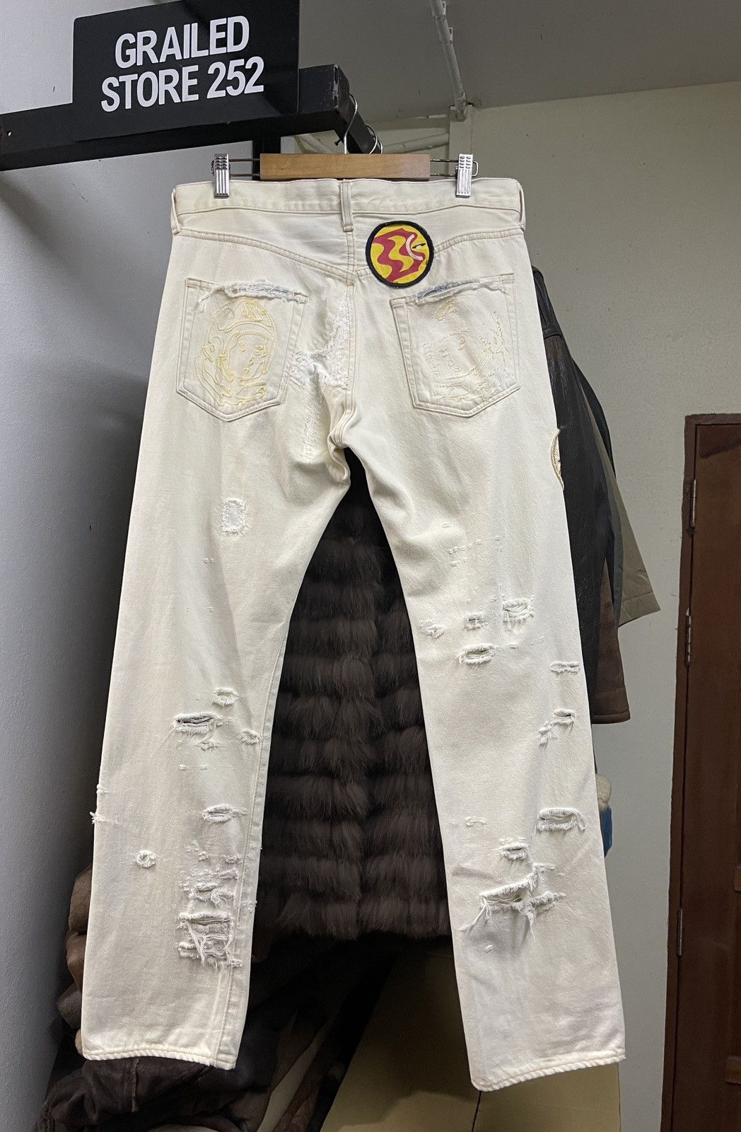 Billionaire Boys Club BBC Destroyed Ripped Jeans Size US 32 / EU 48 - 2 Thumbnail