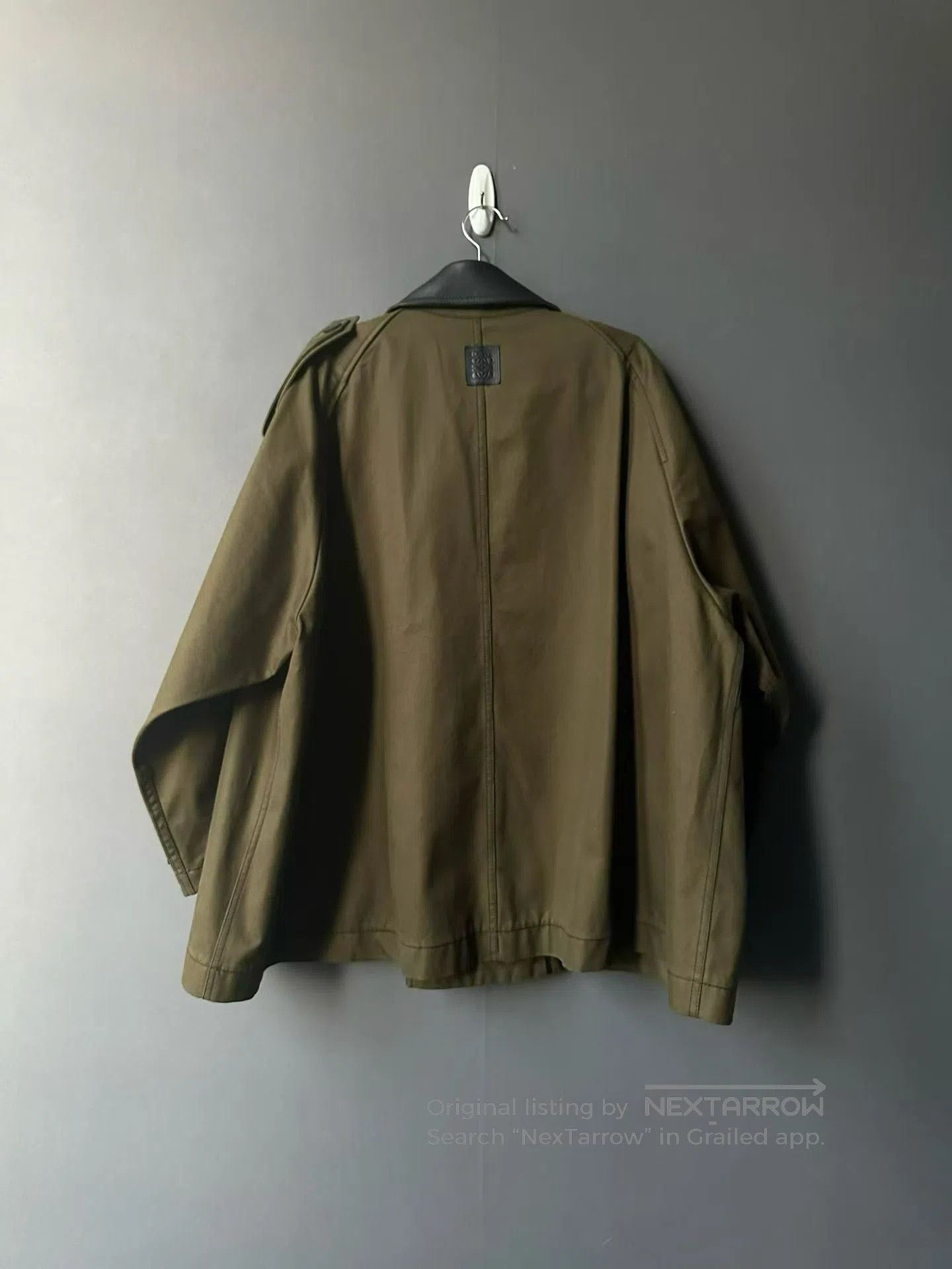 Loewe Loewe Khaki Green Leather Patch Jacket. Size US M / EU 48-50 / 2 - 2 Thumbnail