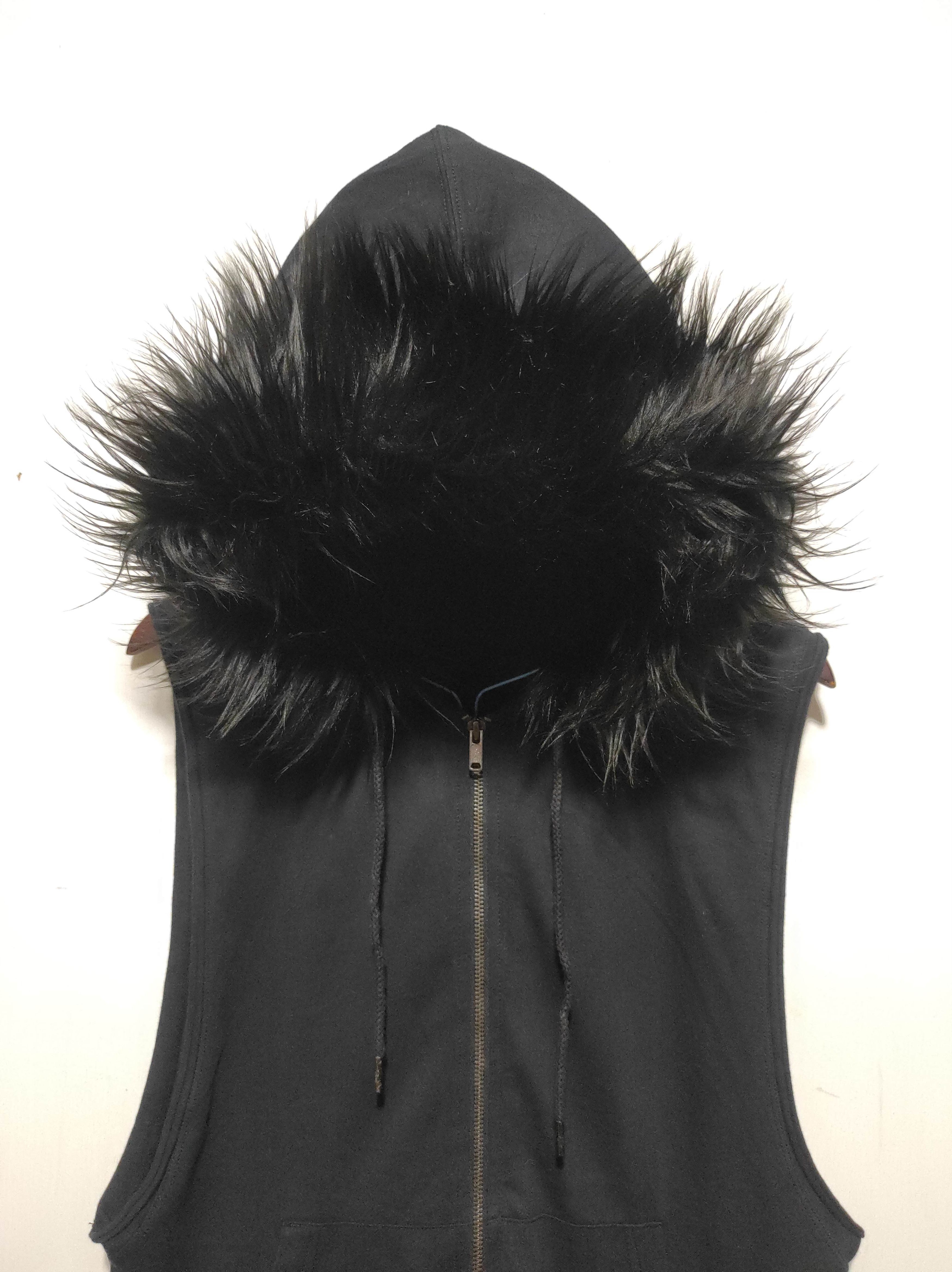 If Six Was Nine 5cm Black Zipper Fur Hoodie Vest LGB i6w9 style Size US S / EU 44-46 / 1 - 3 Thumbnail