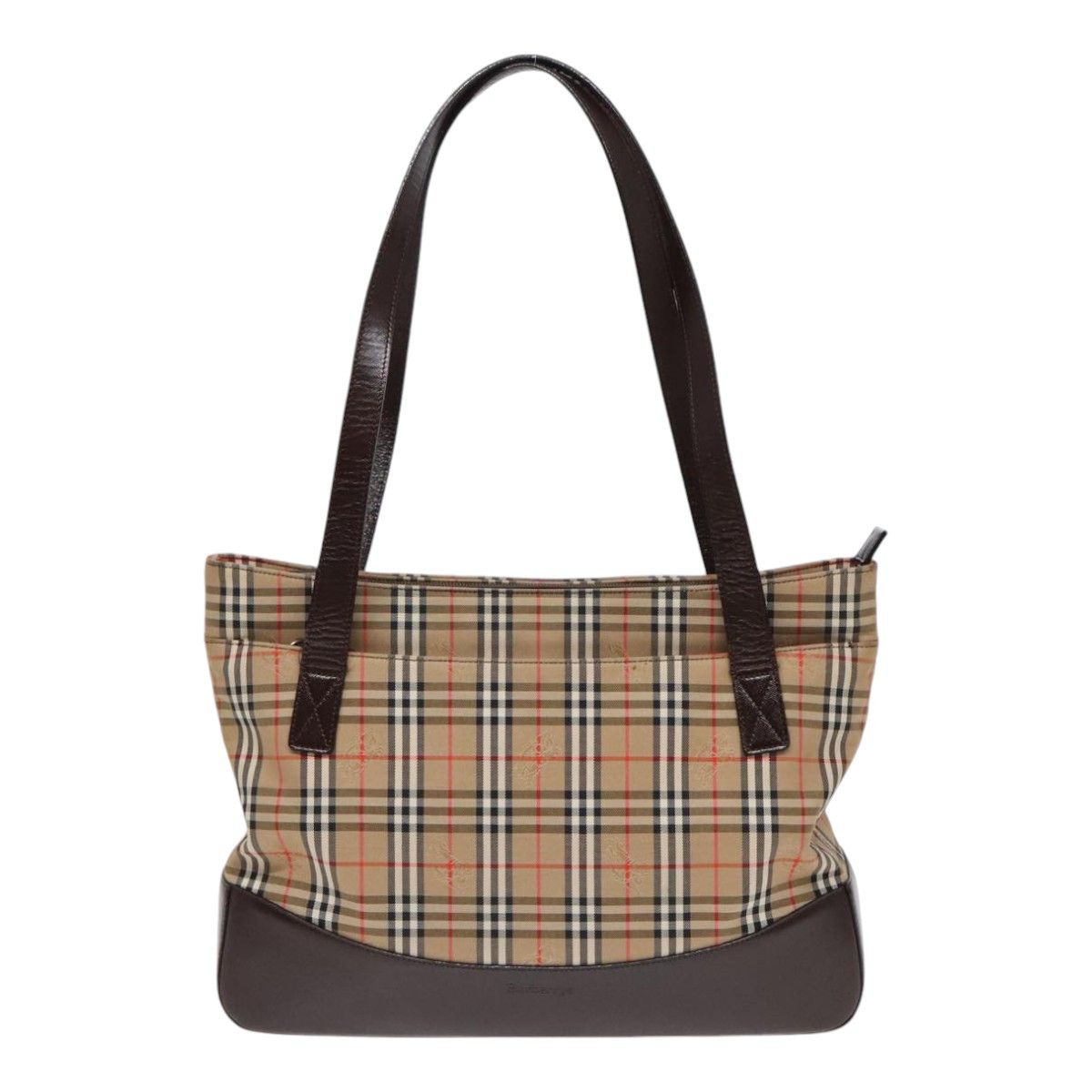 Burberry Nova Check Beige Canvas Tote Bag (Pre-Owned) Size ONE SIZE - 1 Thumbnail