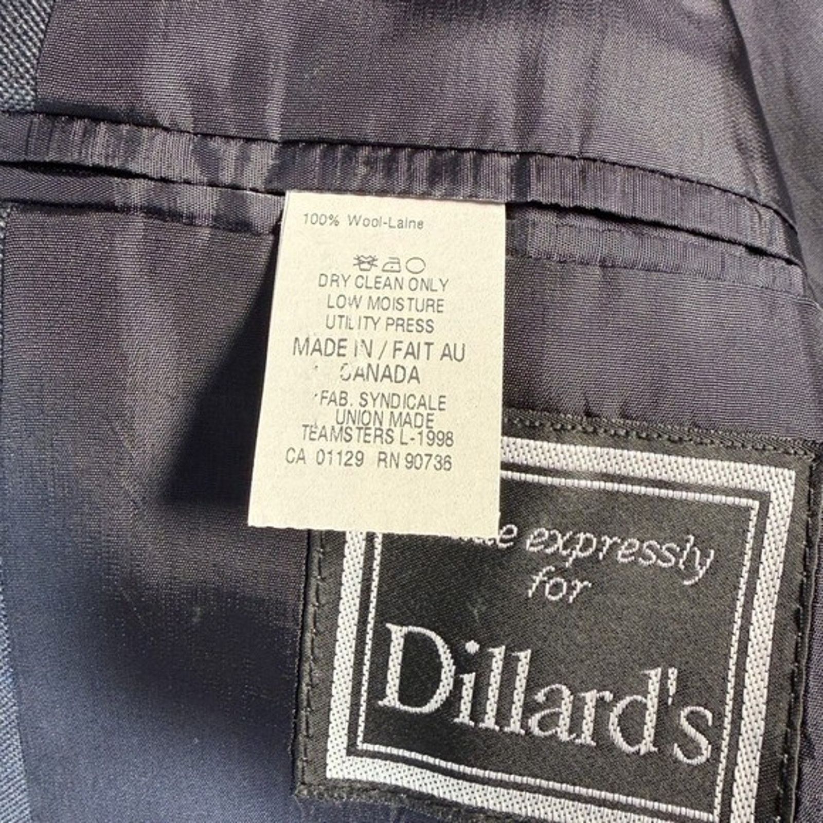 Ralph Lauren Ralph Lauren Men's Charcoal Wool Blazer Suit Jacket Size 42R Size 42R - 5 Thumbnail
