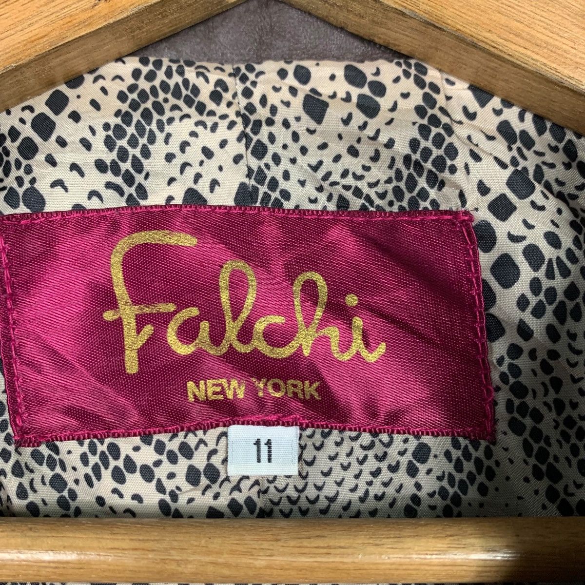 Japanese Brand CARLOS FALCHI Sheepskin Synthetic Leather Jacket #2115-C93 Size S / US 4 / IT 40 - 15 Thumbnail