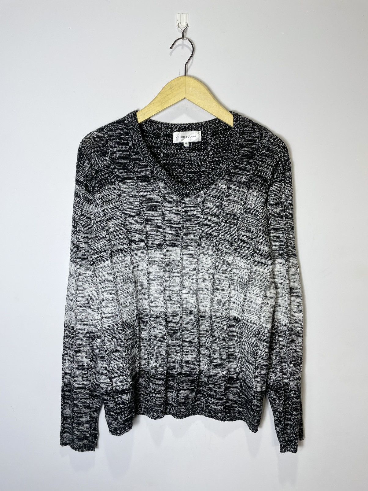 image of Aran Isles Knitwear x Hysteric Glamour Japanese Cubic Sugar Knitwear Ifsixnine Style XL To M in Bla
