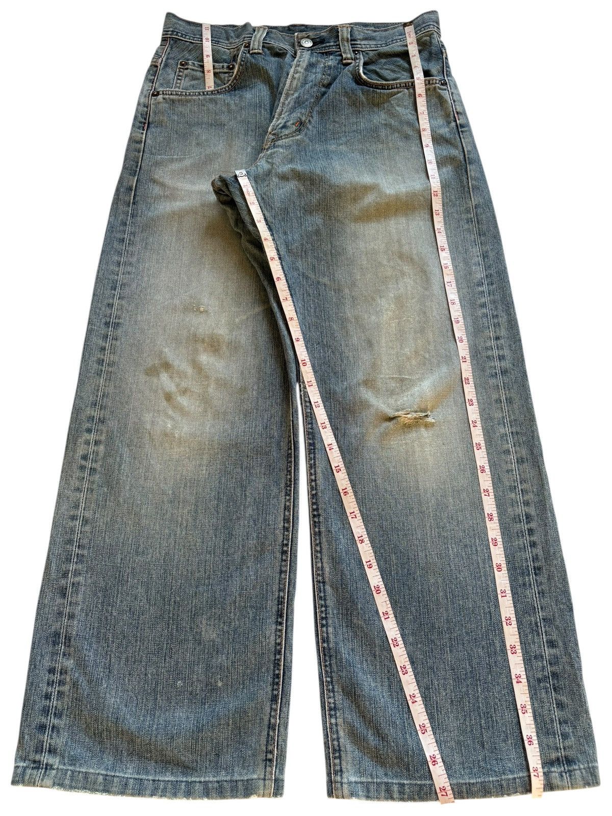 Edwin Exclusive Vintage Edwin Mud Wash Distressed Loose Baggy Jean Size US 30 / EU 46 - 13 Thumbnail