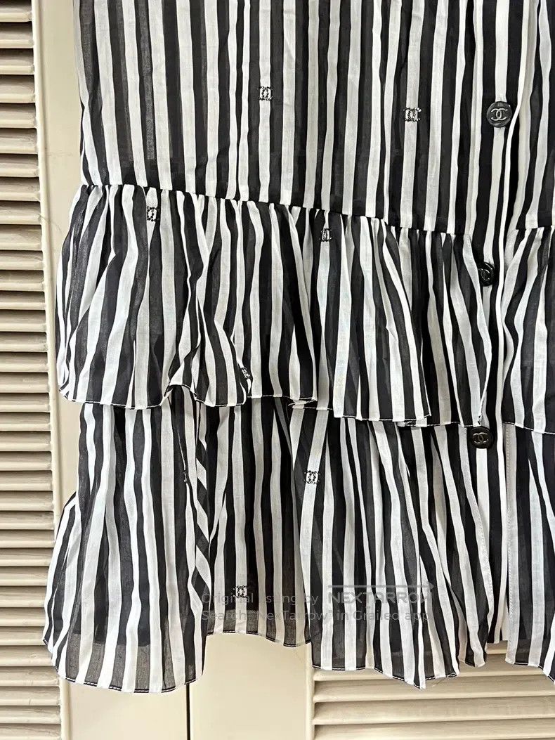 Chanel Chanel 24M Beach Series Striped Shirt Skirt Size XXS / US 00 / IT 34 - 5 Thumbnail