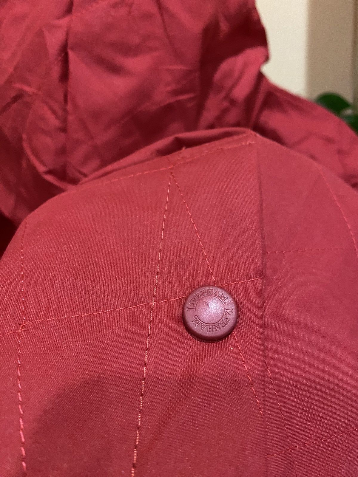 Designer × Lavenham Kinashi Cycle x Lavenham Red Quilted Jacket Made in England Size US S / EU 44-46 / 1 - 11 Thumbnail