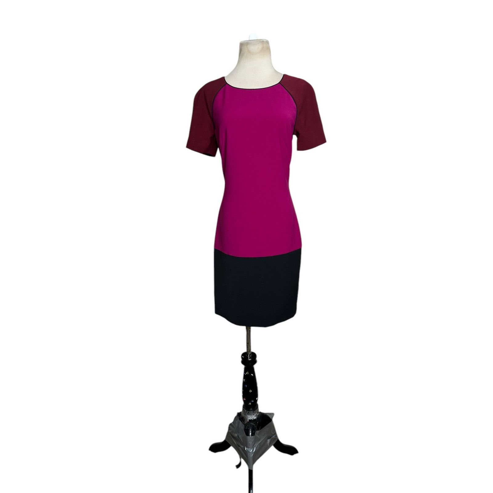 Jonathan Simkhai Purple Black Color Block Cocktail Dress 2
