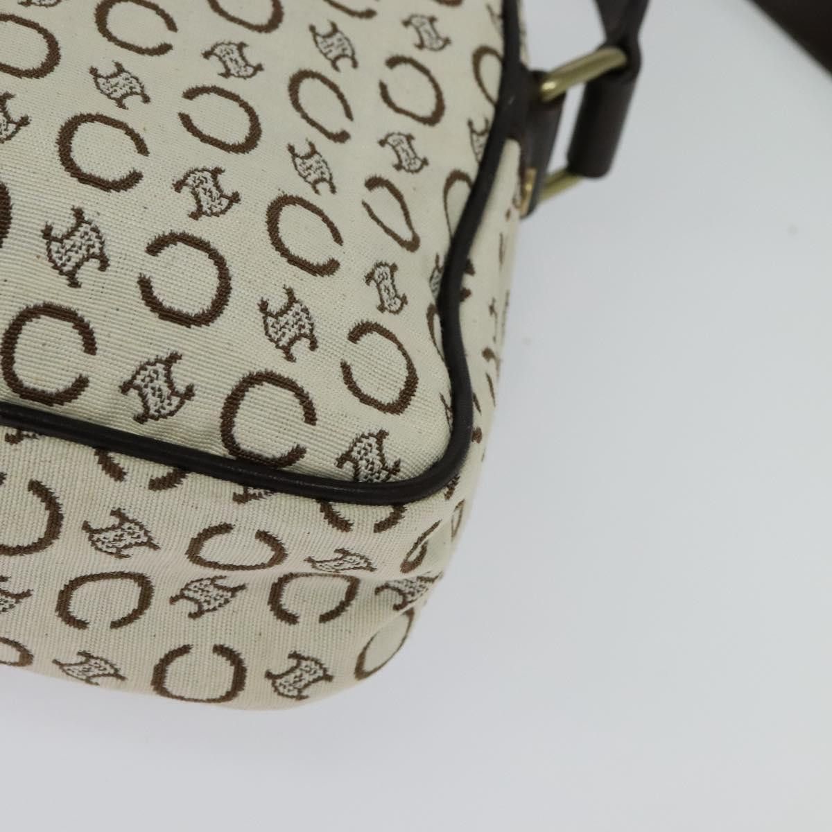 Celine CELINE C Macadam Canvas Shoulder Bag White Size ONE SIZE - 5 Thumbnail