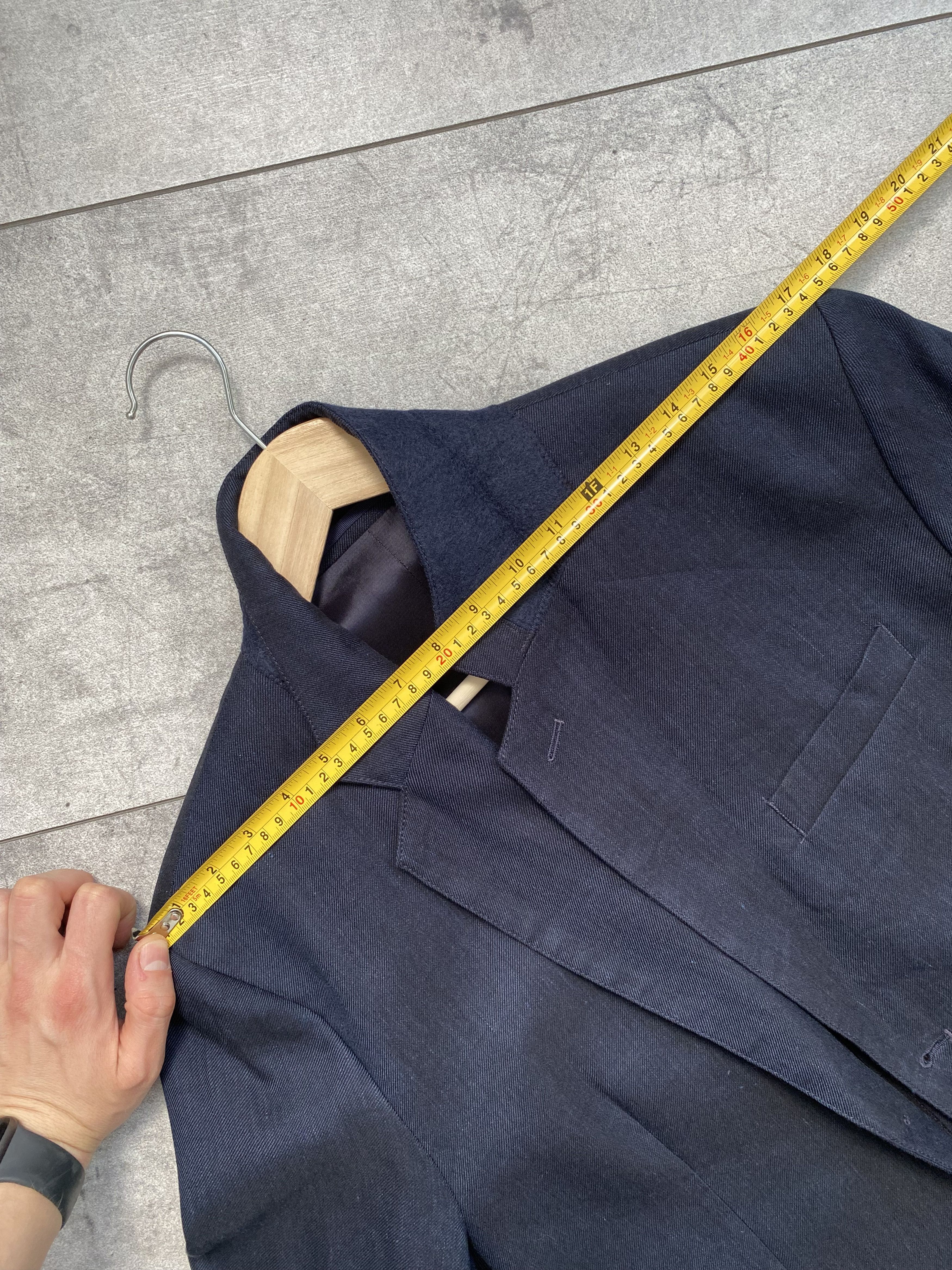 Arket ARKET Modern Cotton / True Hemp Navy Blazer Size 50R - 14 Thumbnail