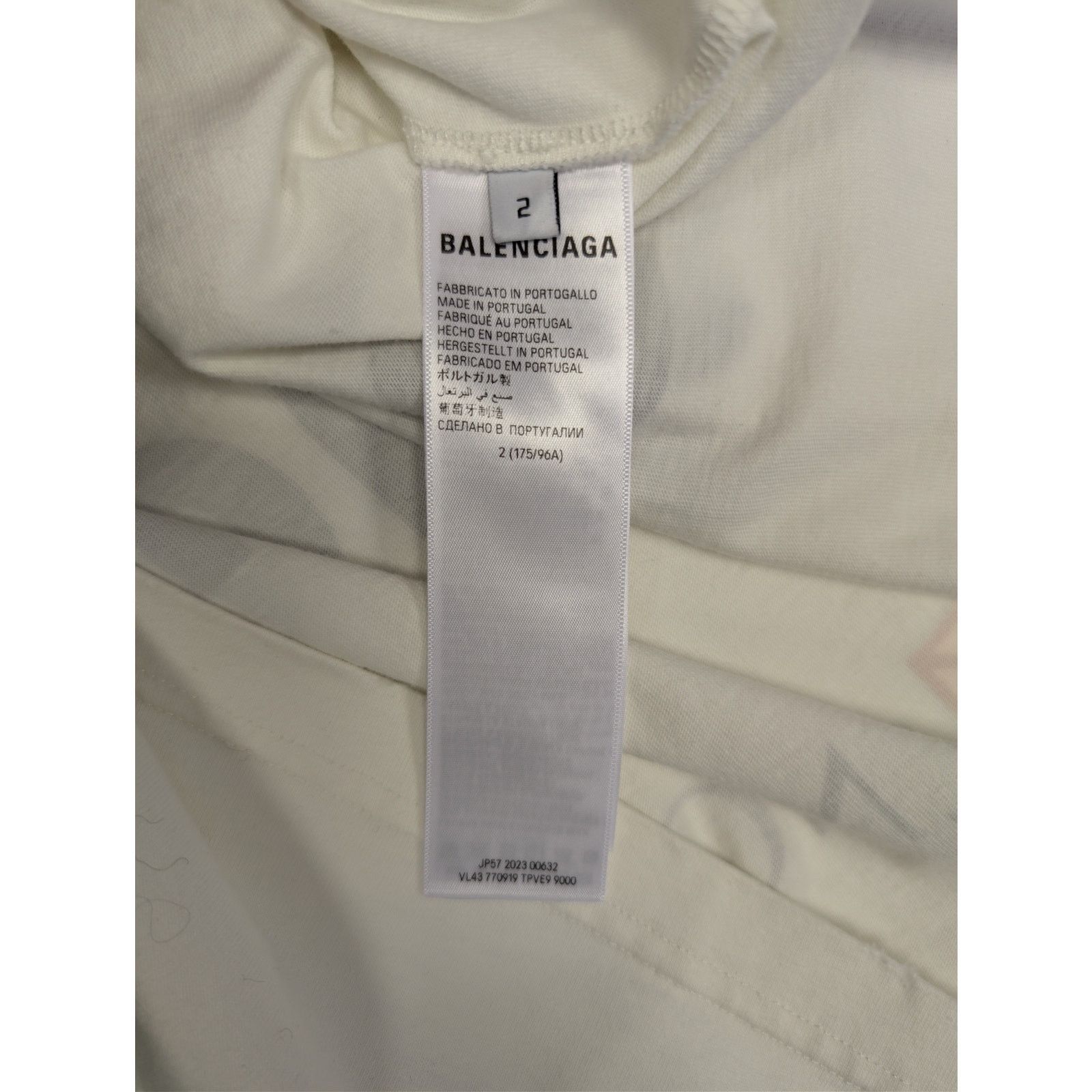 Balenciaga o1rshd1 Top League Vintage Jersey Short Sleeve T-Shirt White Size US M / EU 48-50 / 2 - 15 Thumbnail
