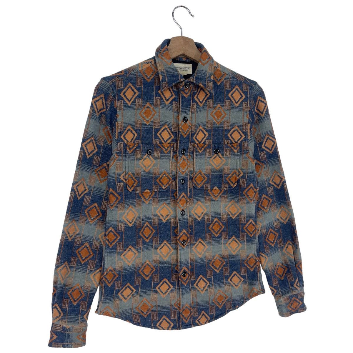 Denim & Supply Ralph Lauren × Native × Ralph Lauren Ralph Lauren Geometric Cotton Workshirt Size US S / EU 44-46 / 1 - 4 Thumbnail