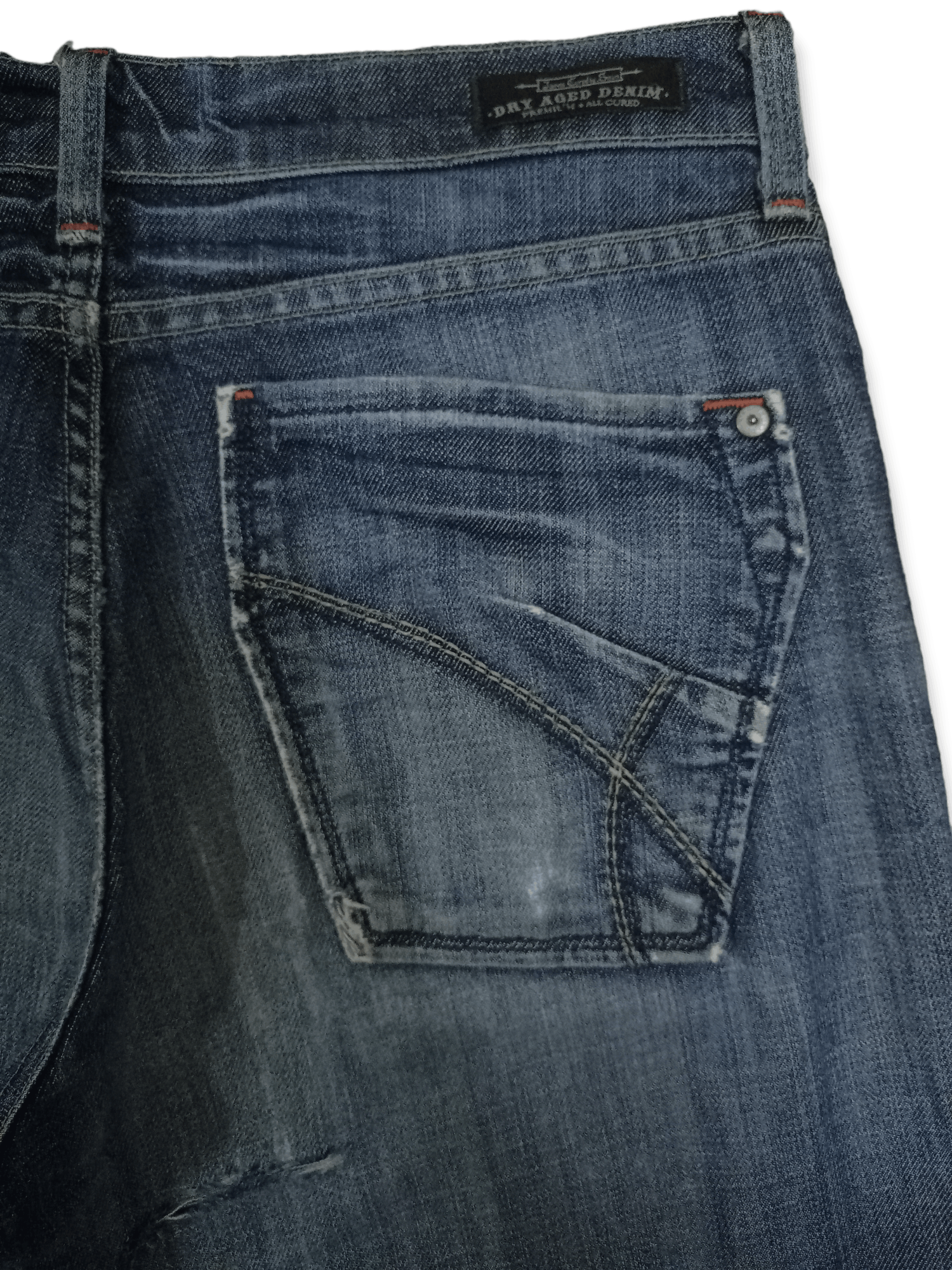 Other Vintage James Cured Blue Wash Distressed Flare Jeans Size US 31 - 10 Thumbnail