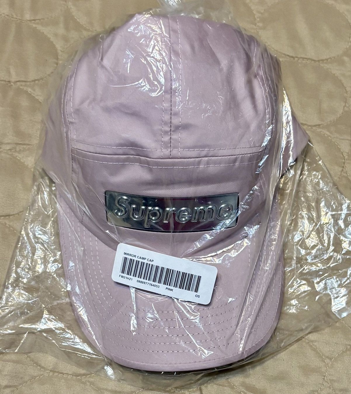Supreme Supreme Mirror Camp Cap ‘Pink’ Size ONE SIZE - 1 Thumbnail