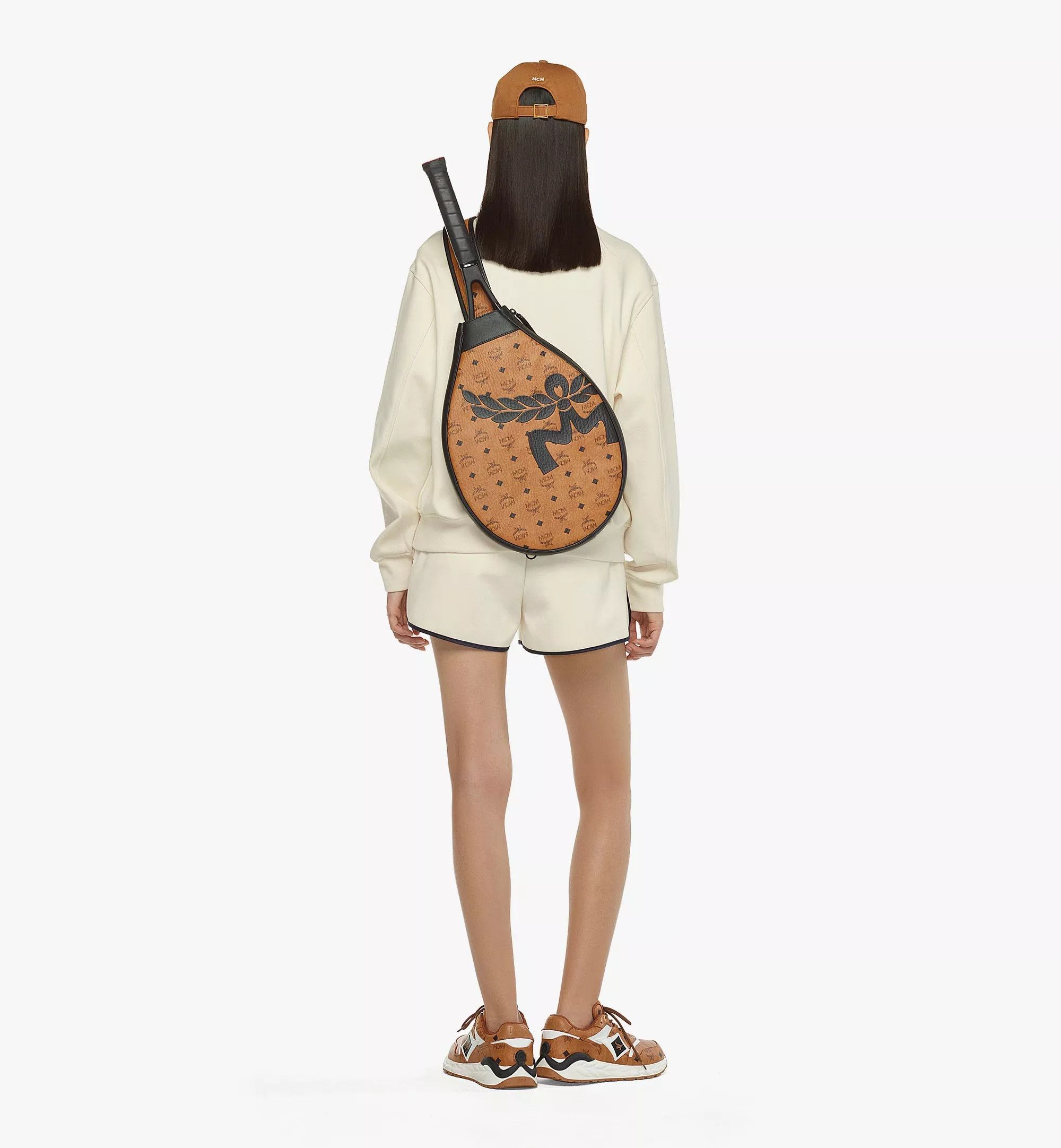 MCM o1mt1gz0725 Size: OS / Tennis Racket Holder in Brown/Black Size ONE SIZE - 2 Thumbnail