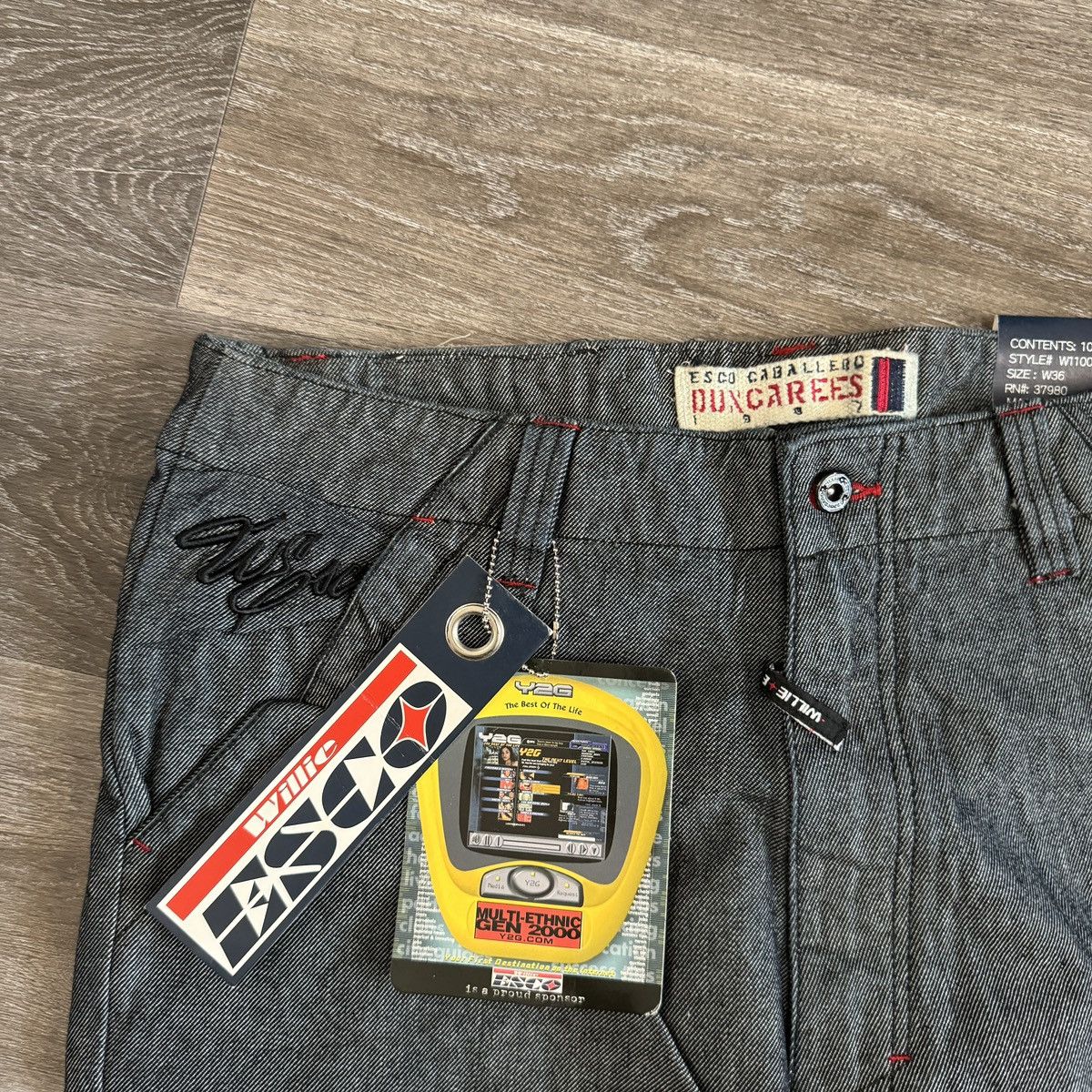 JNCO × Japanese Brand × Vintage Crazy Vintage y2k Willie ESCO super baggy cybergoth tech wea Size US 36 / EU 52 - 4 Thumbnail