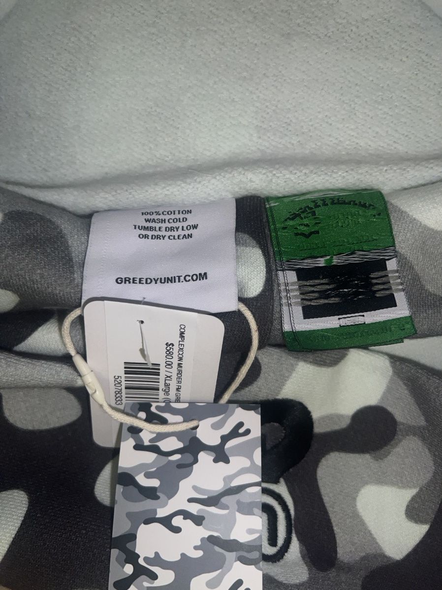Complex COMPLEXCON x MURD333R.FM x GREEDY UNIT SNOW CAMO HOODIE Size US XL / EU 56 / 4 - 7 Thumbnail