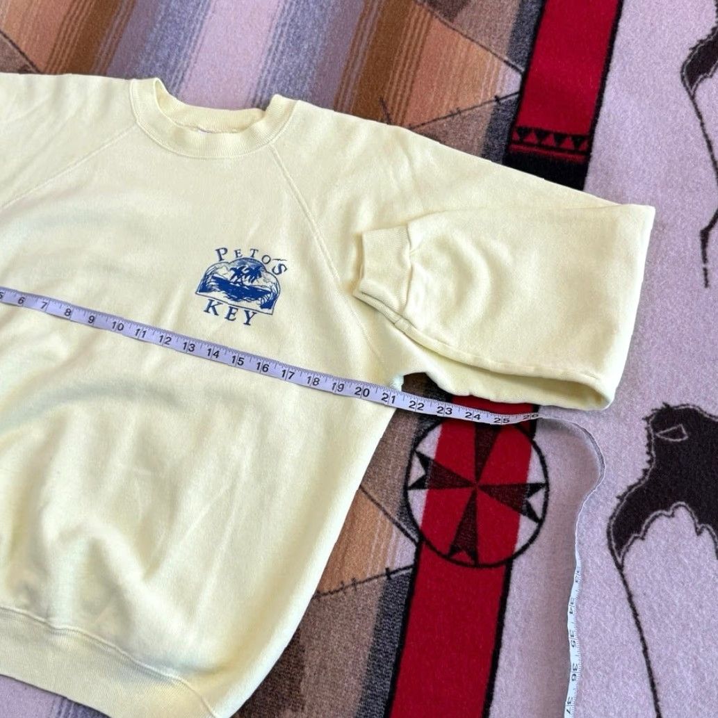 Hanes VINTAGE 80s Beach Ocean Crewneck Sweatshirt Womens Medium Hanes Size M / US 6-8 / IT 42-44 - 7 Thumbnail