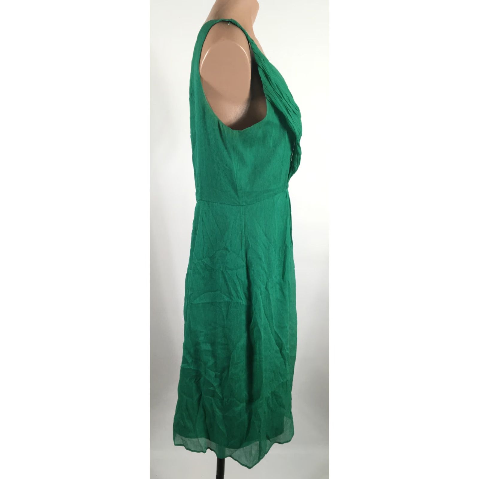 j crew green silk dress J. Crew Green Silk Cocktail Dress Size 6 main image 0