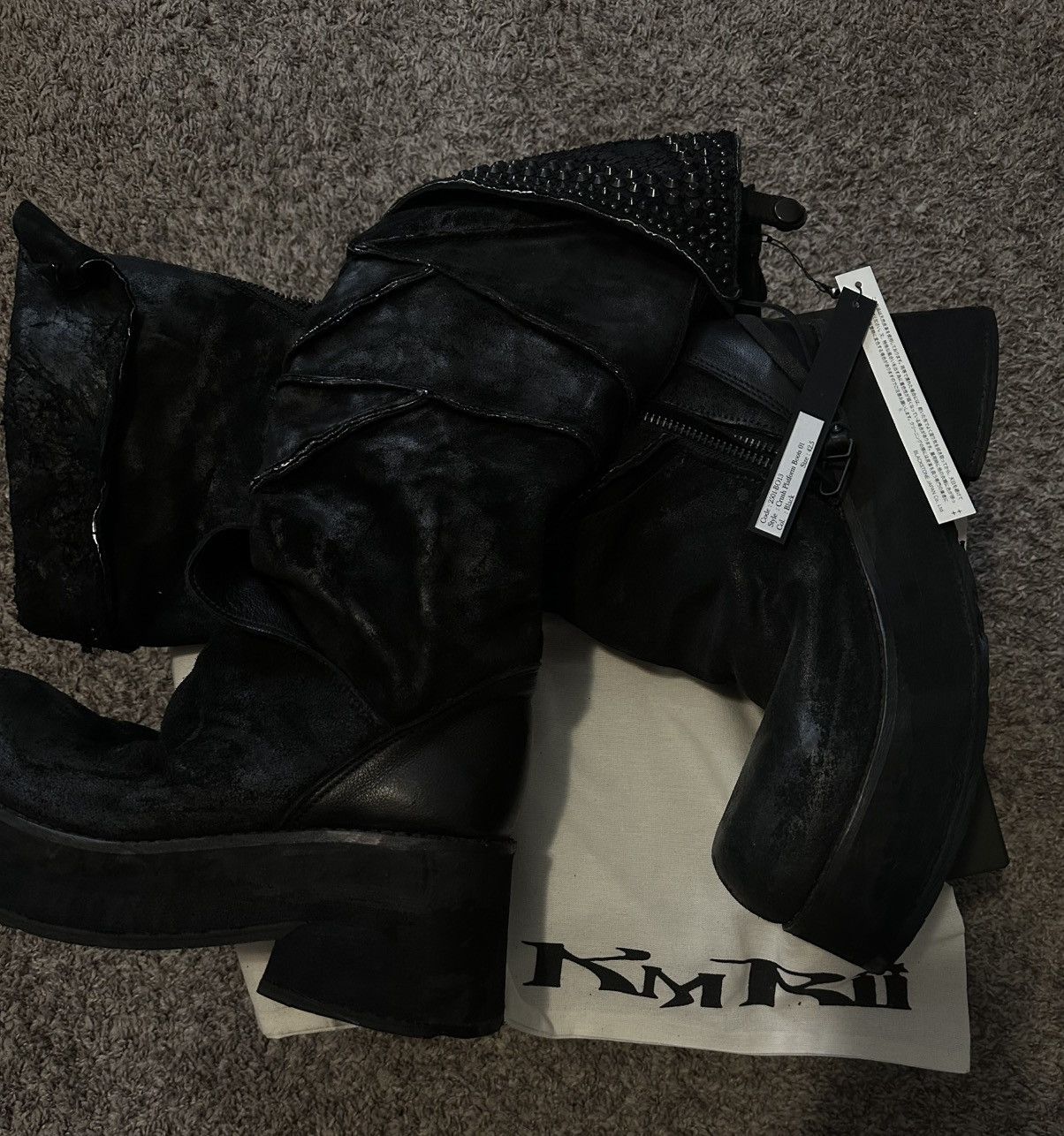KMRii Kmrii Chrome Braided Boots size 43 | Grailed