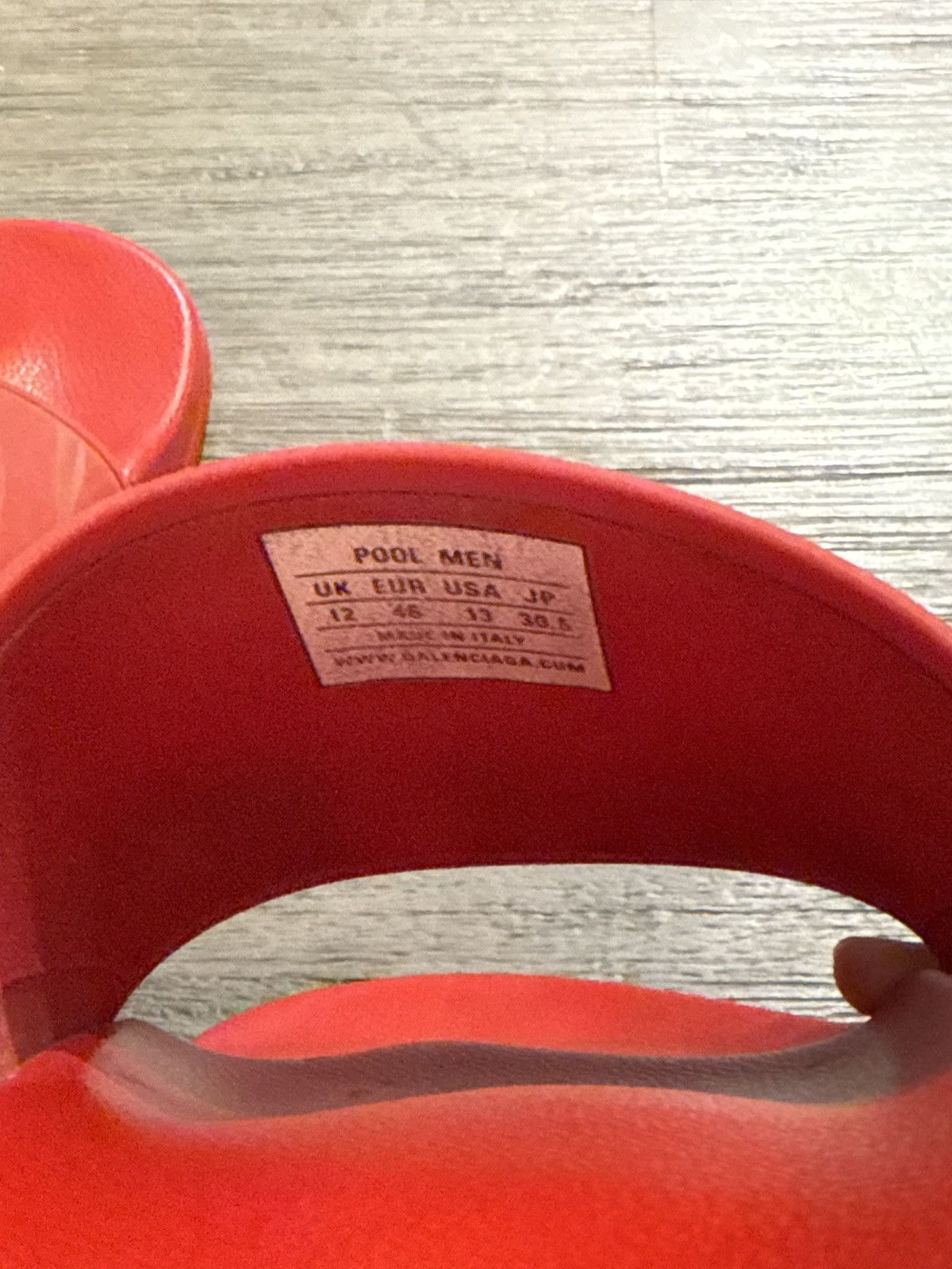 Balenciaga Red Balenciaga slide size 13 Size US 13 / EU 46 - 2 Thumbnail