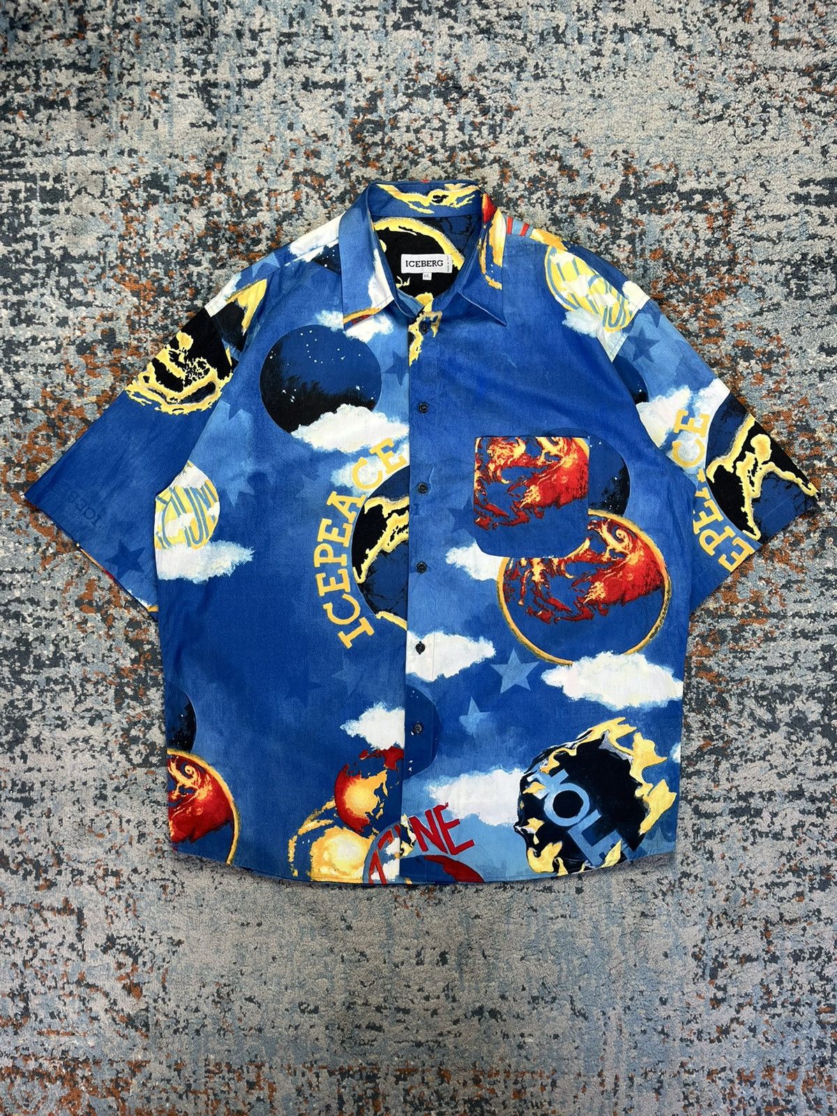 Vintage ICEBERG Button Up Size buy 2XL