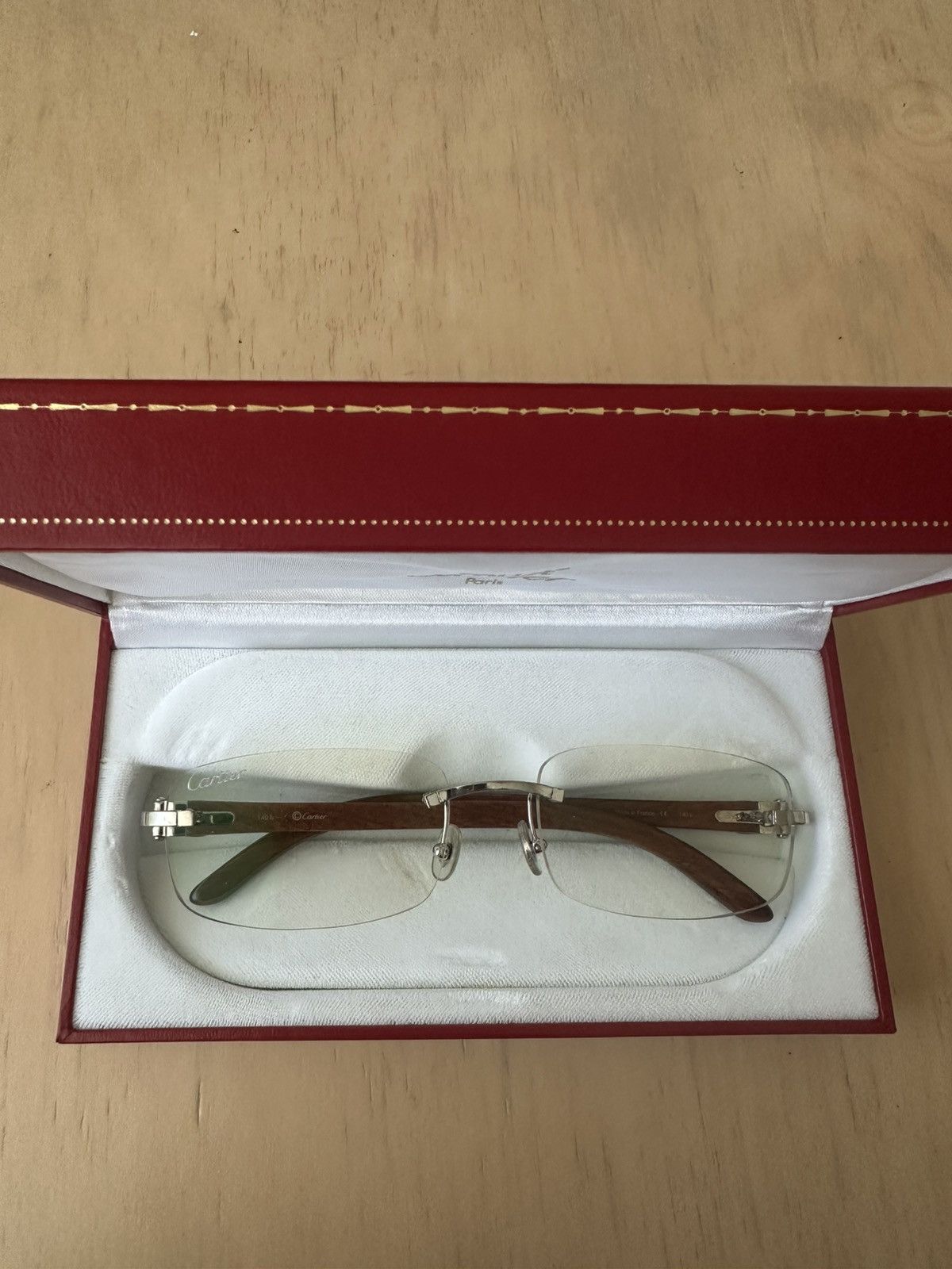 Cartier Cartier Wood Rimless C Decor | Grailed