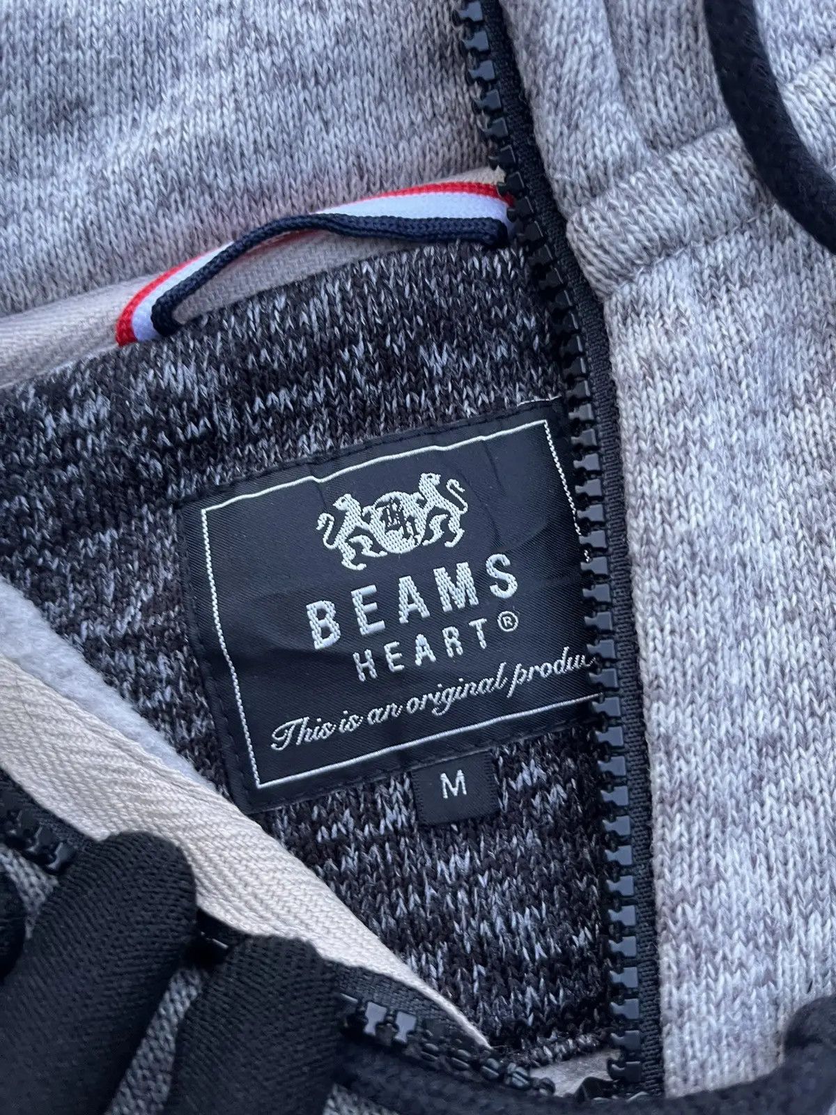 Beams Japan Beams Heart Japan High Neck Fleece Hoodie - Grey Heather Size US S / EU 44-46 / 1 - 5 Thumbnail