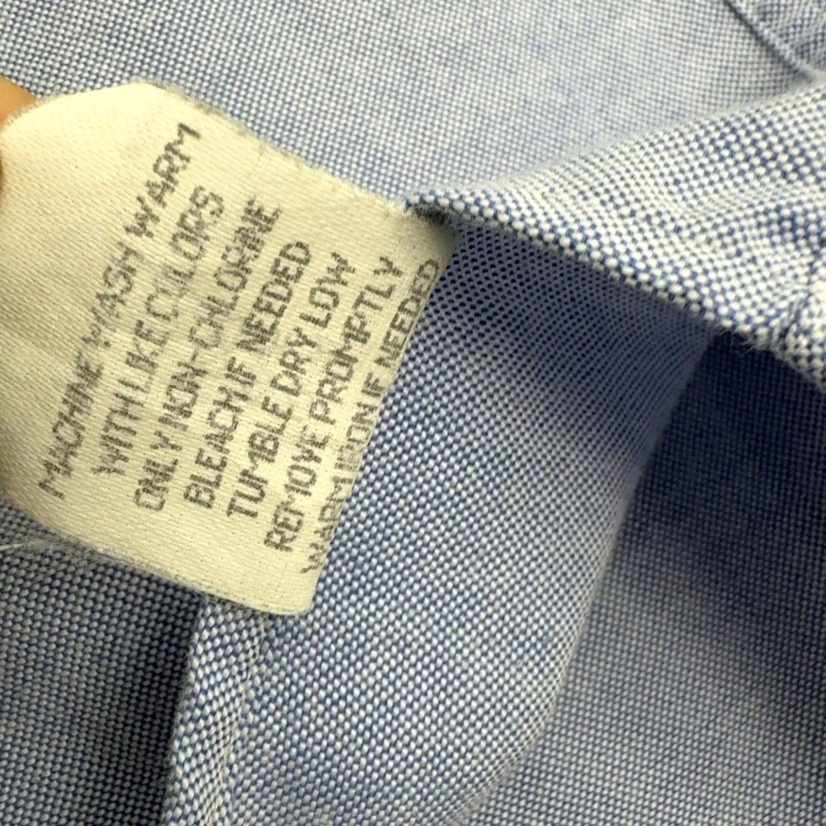 Vintage VINTAGE L.L.Bean Button Up Shirt Mens XL Blue Cotton Blend Oxford Long Sleeve Size US XL / EU 56 / 4 - 3 Thumbnail