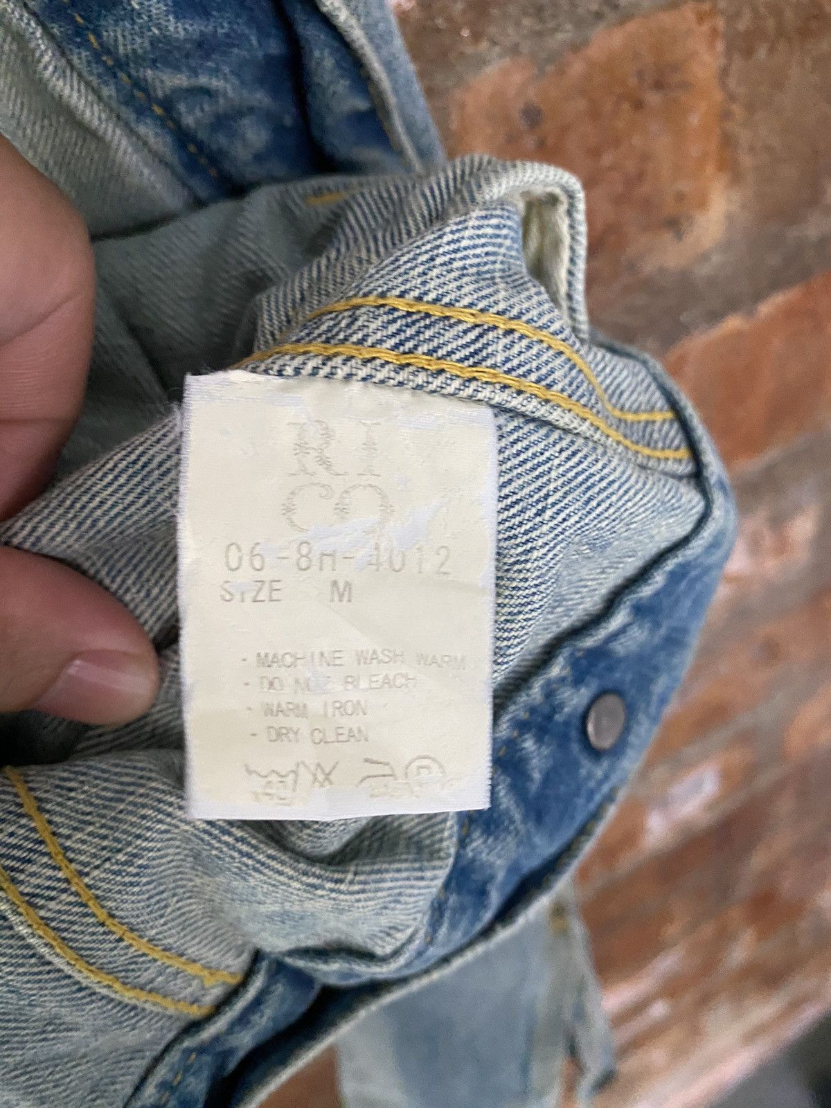 14th Addiction × Japanese Brand × Le Grande Bleu (L.G.B.) Vtg RICO Japan Faded wash western back pocket jacket Size US M / EU 48-50 / 2 - 17 Thumbnail