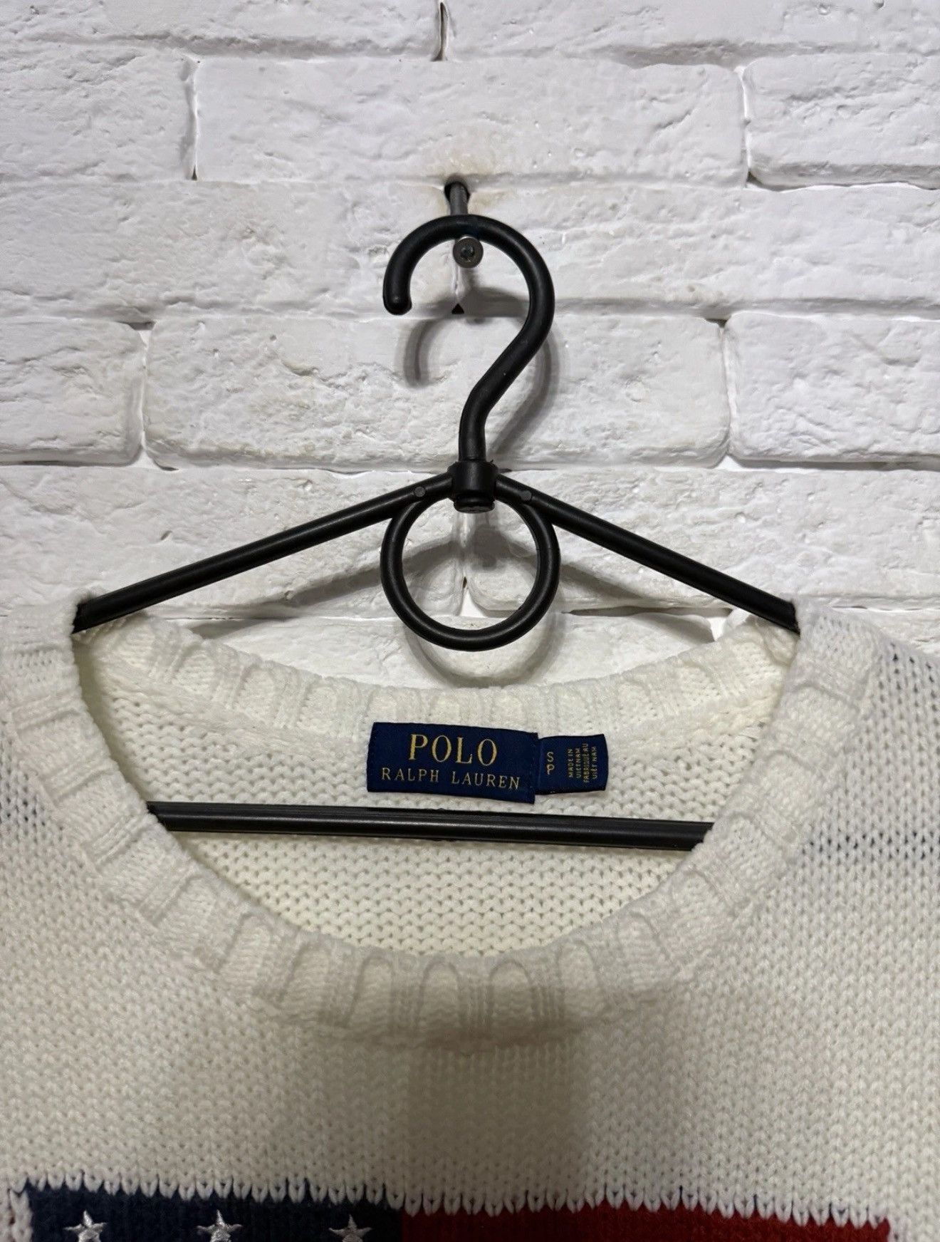 Polo Ralph Lauren Rare Polo Ralph Lauren American Flag Knit Sweater Man`s Sz S Size US S / EU 44-46 / 1 - 3 Thumbnail
