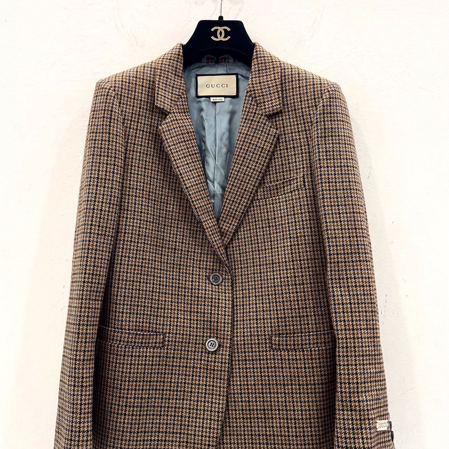 Gucci Gucci Houndstooth Wool Blazer Size 42 Size M / US 6-8 / IT 42-44 - 1 Thumbnail
