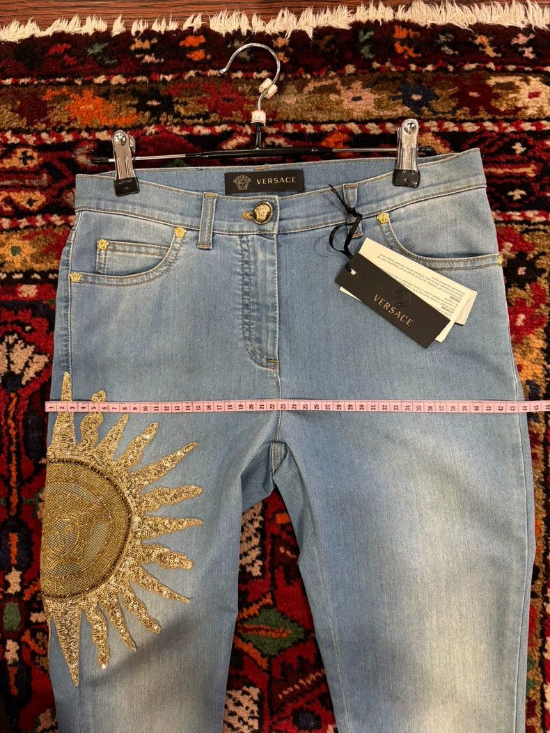 Versace Versace Light blue denim jacket Size 26" / US 2 / IT 38 - 4 Thumbnail