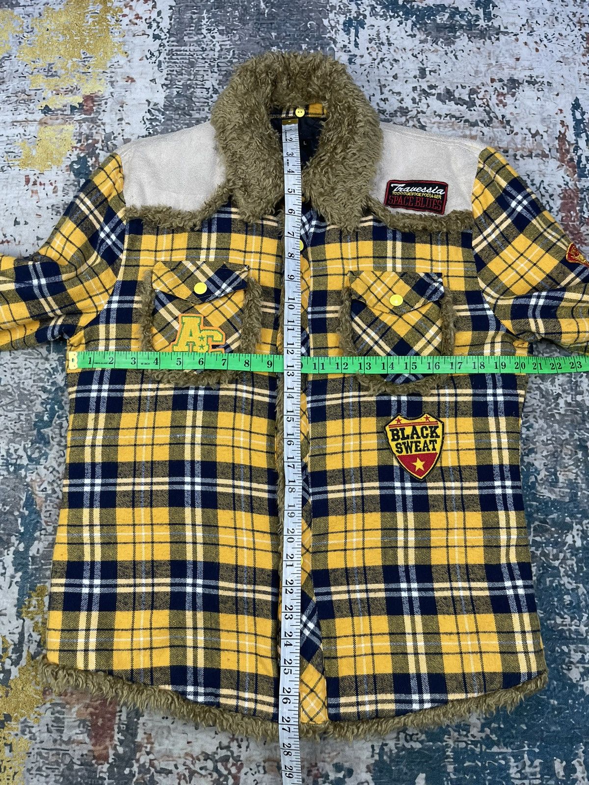 In The Attic ATC + In The Attic Plaid Tartan Flannel Sherpa Edge Jackets Size US M / EU 48-50 / 2 - 9 Thumbnail