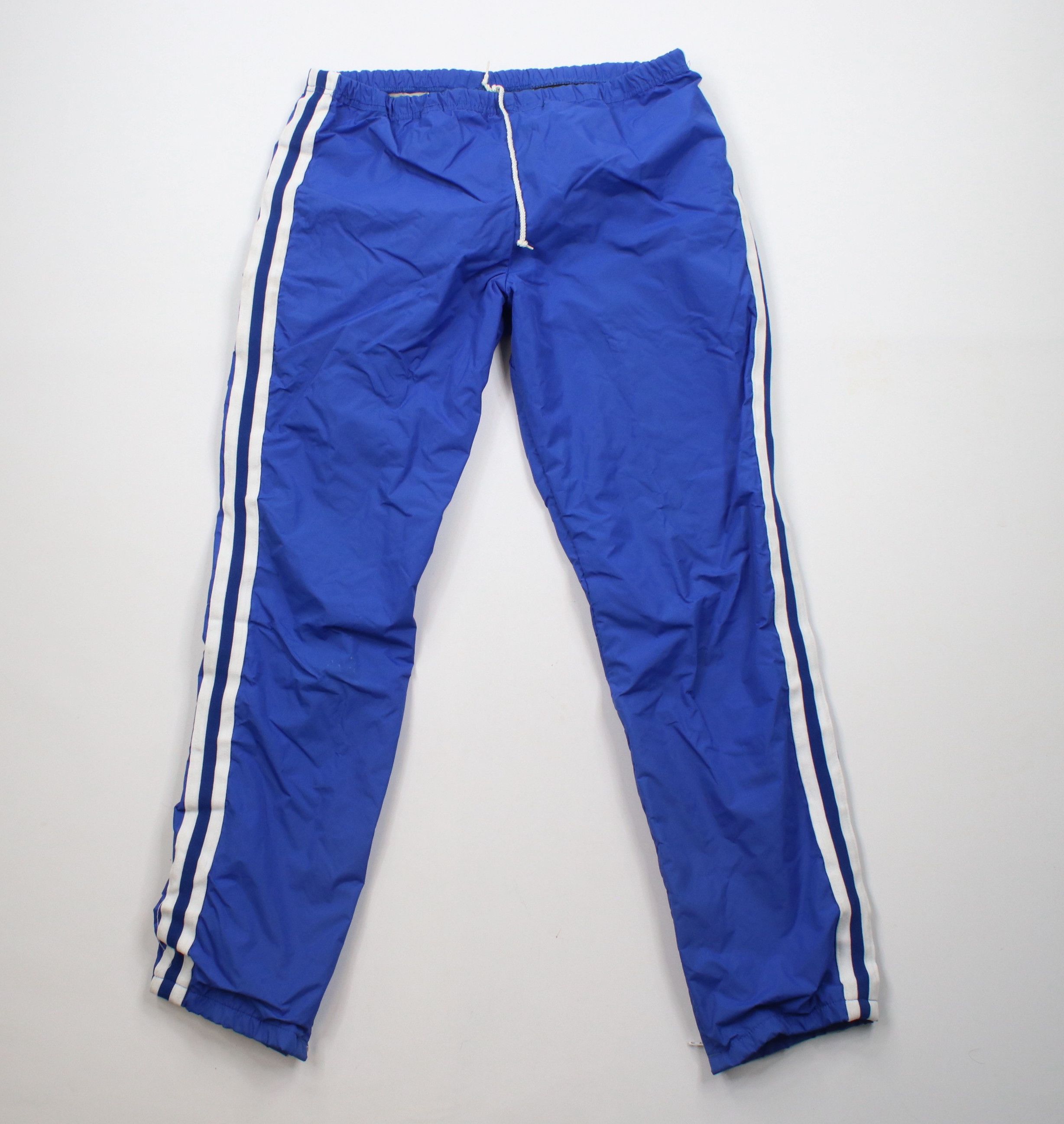 Vintage Vintage 70s Streetwear Lined Windbreaker Rain Pants Blue USA Size US 34 / EU 50 - 1 Thumbnail