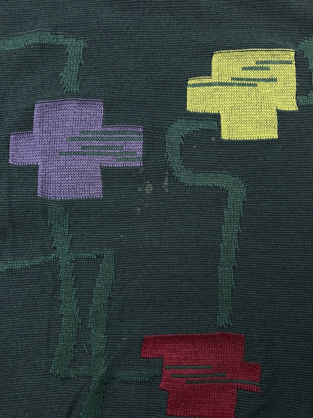 Carlo Colucci Vintage Carlo Colucci Wool Knit Sweater Rare Abstract Design Size US L / EU 52-54 / 3 - 6 Thumbnail