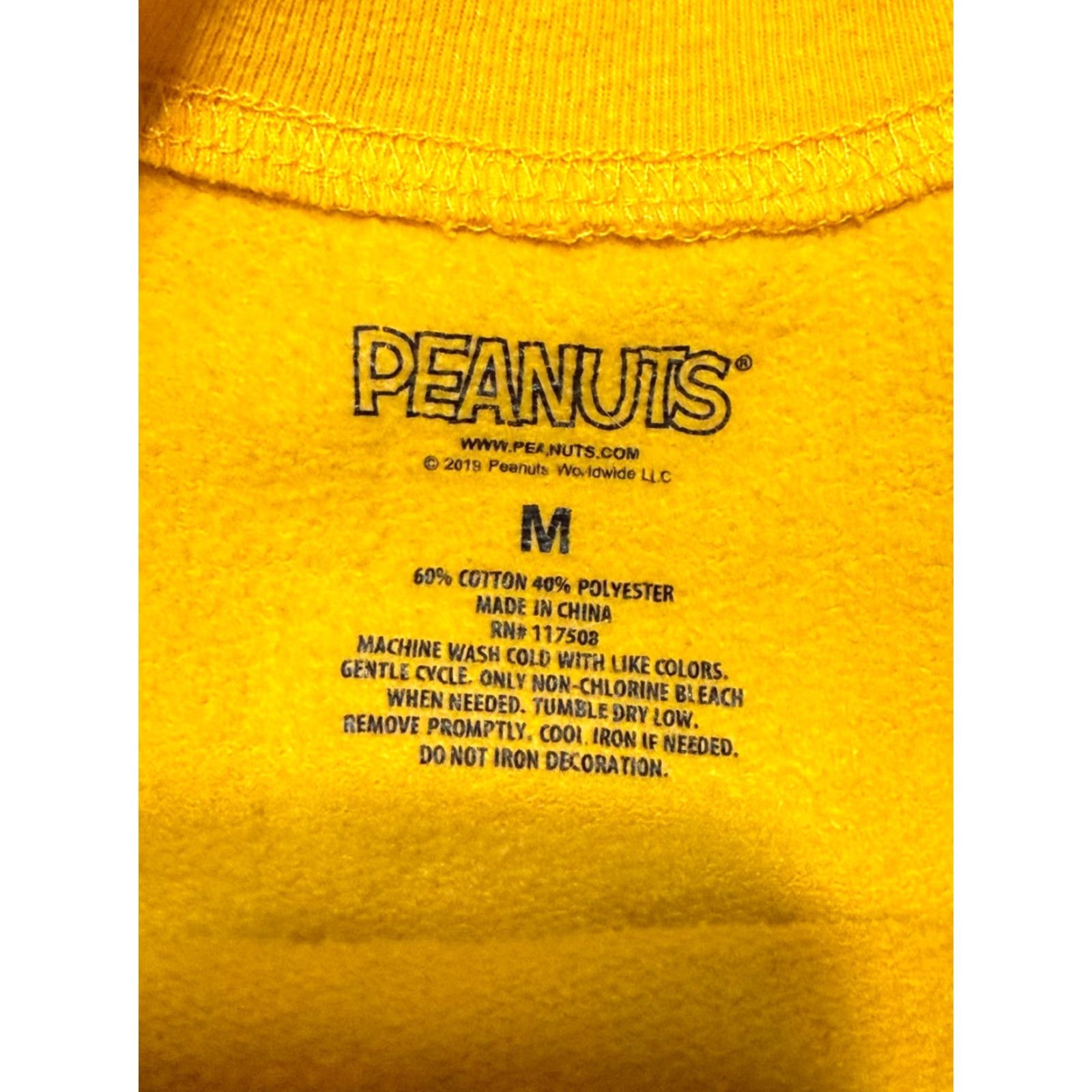 Peanuts VINTAGE Peanuts Sweater Womens Medium Yellow Black White Crewneck Pullover Size M / US 6-8 / IT 42-44 - 6 Thumbnail