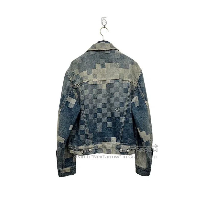 Louis Vuitton Louis Vuitton Mosaic effect printed denim jacket Size US S / EU 44-46 / 1 - 4 Thumbnail